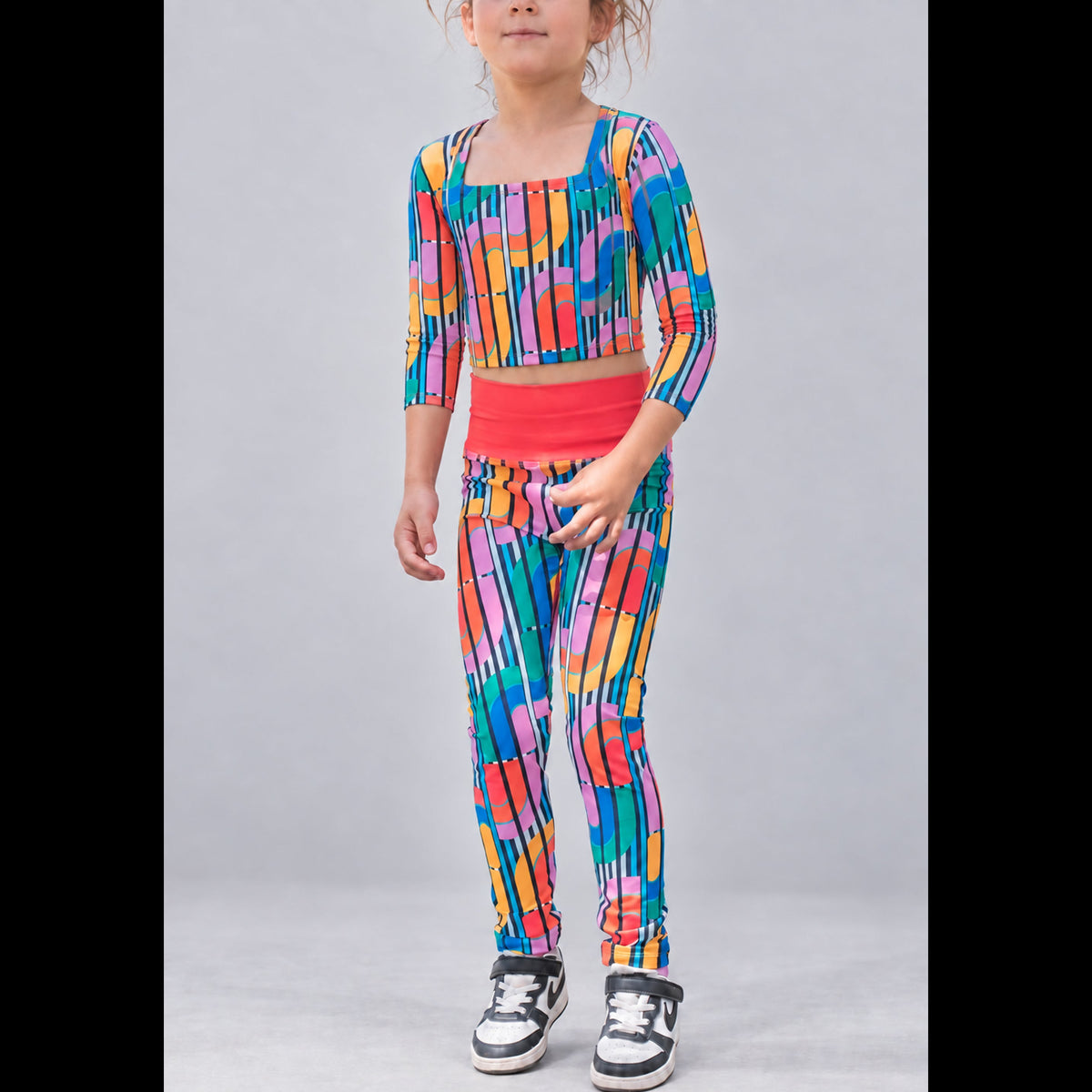 Kids Sports Set with Long Sleeve Top Playful Arc