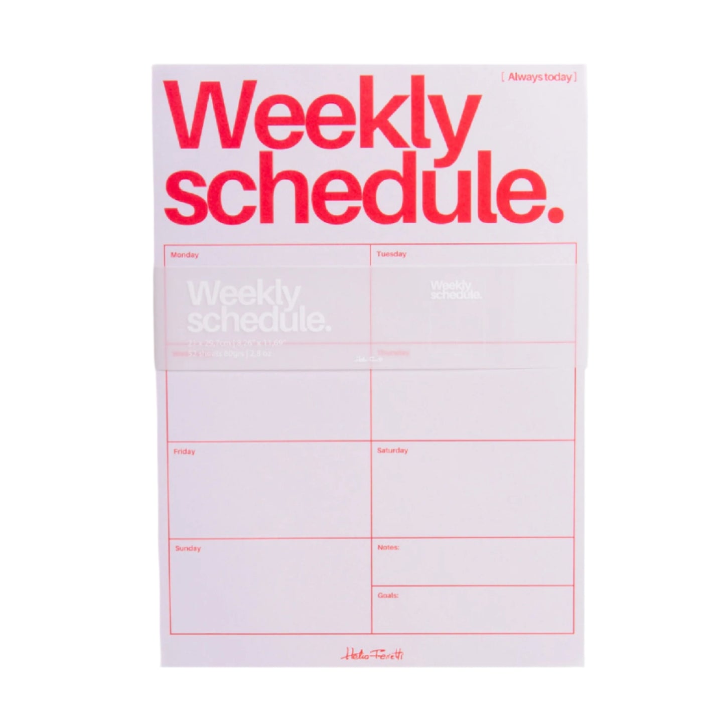 99.122559 # Weekly Planner Gray with Magnet