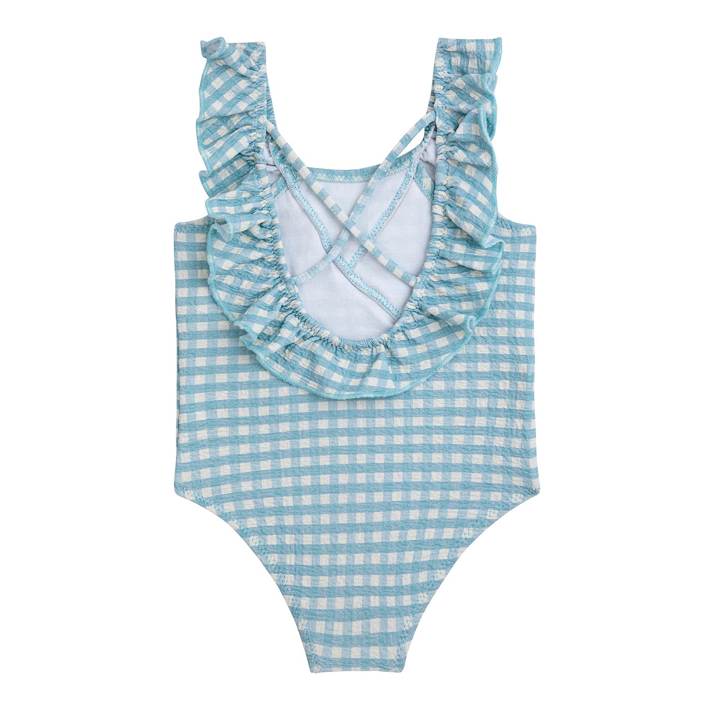 Βρεφικό Ολόσωμο Μαγιώ Vichy Ruffle