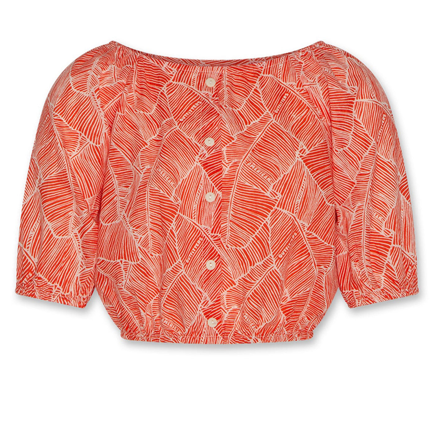 52A.125-1316-690-655 # Kids Cropped Shirt Soko Red