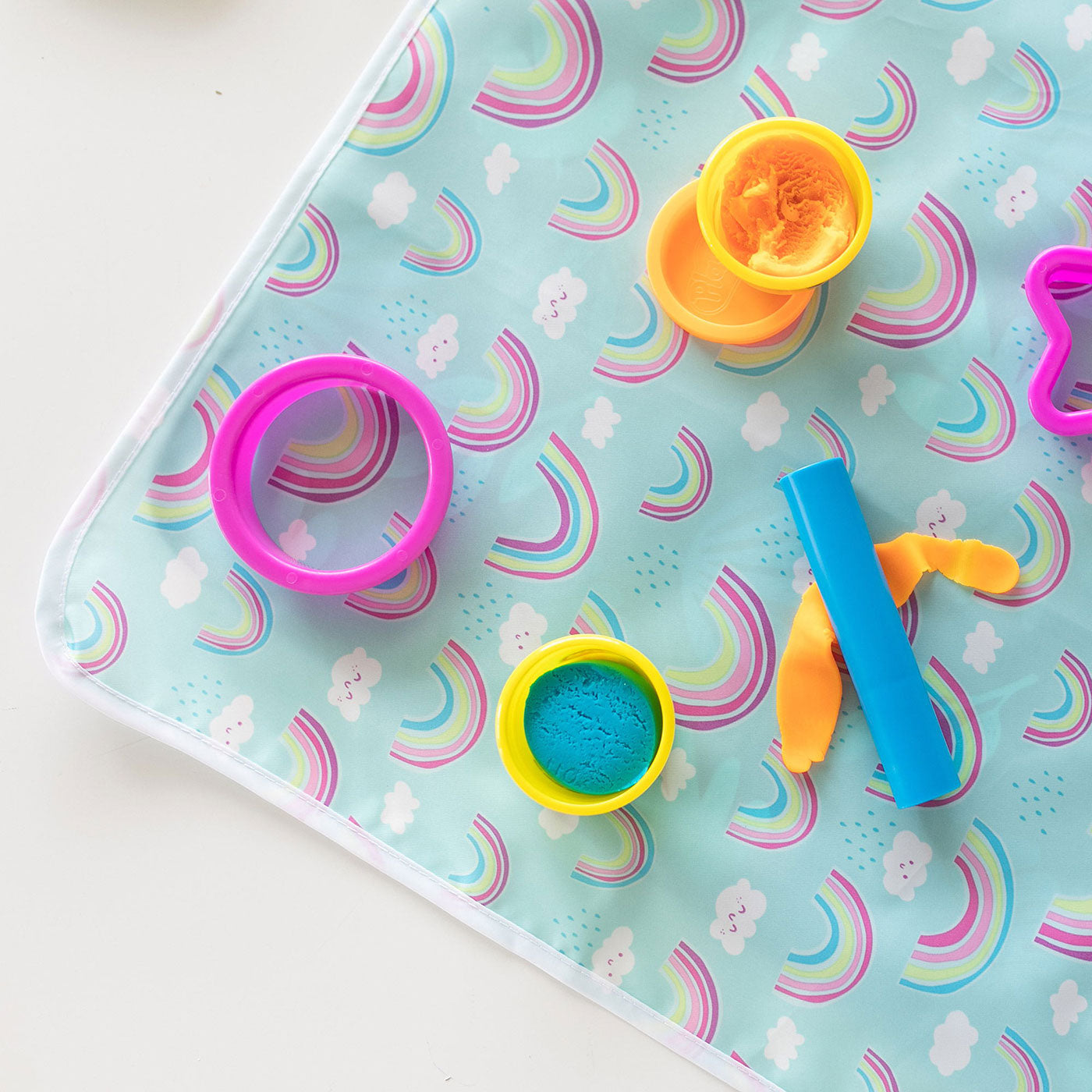 Προστατευτικό Χαλάκι Φαγητού και Παιχνιδιού Blue Rainbo