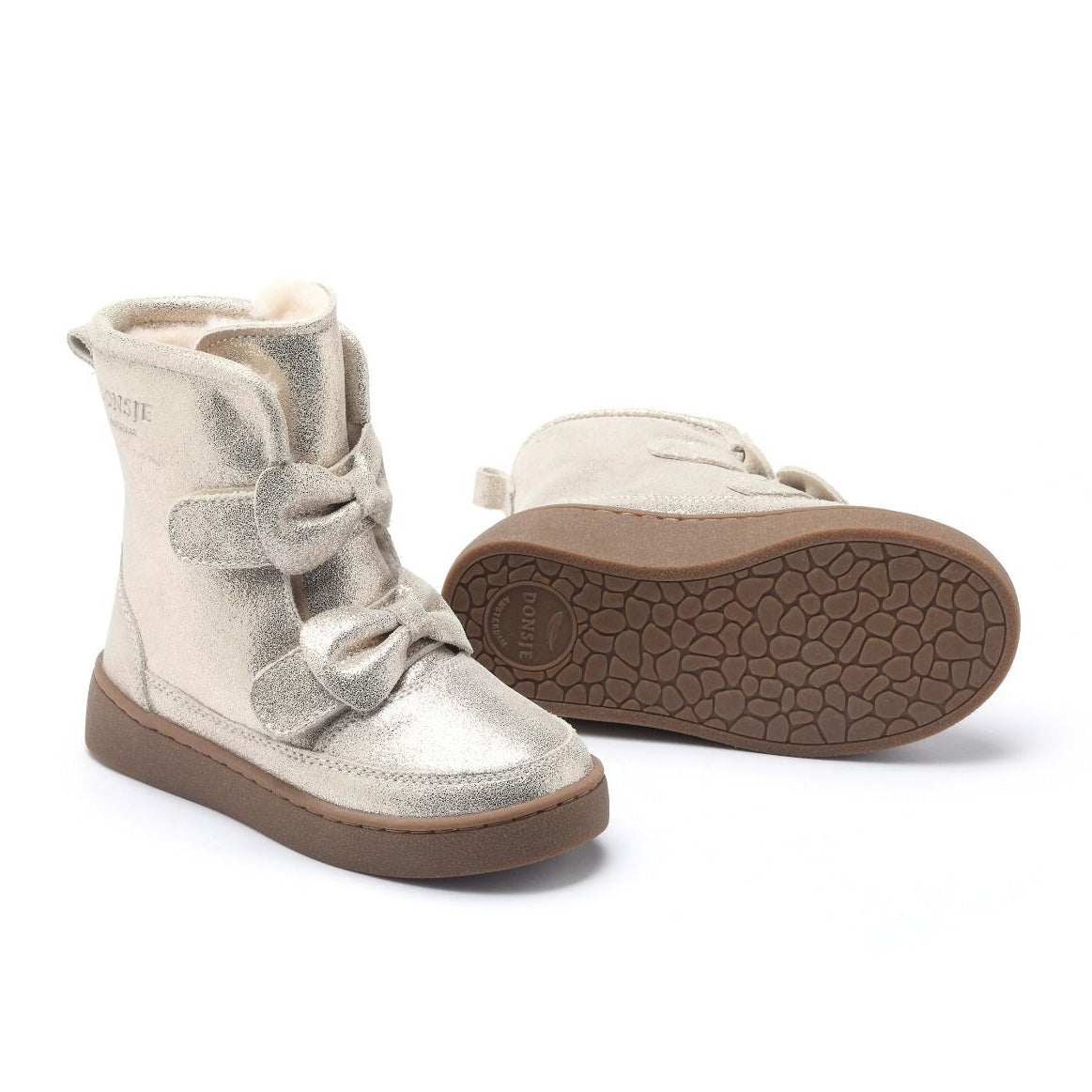 Παιδικά Μποτάκια Silver Metallic