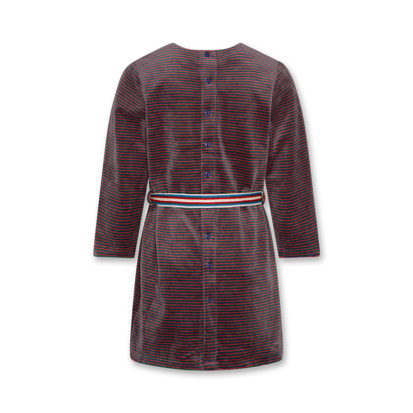 Παιδικό Βελούδινο Φόρεμα Multicolour Stripes