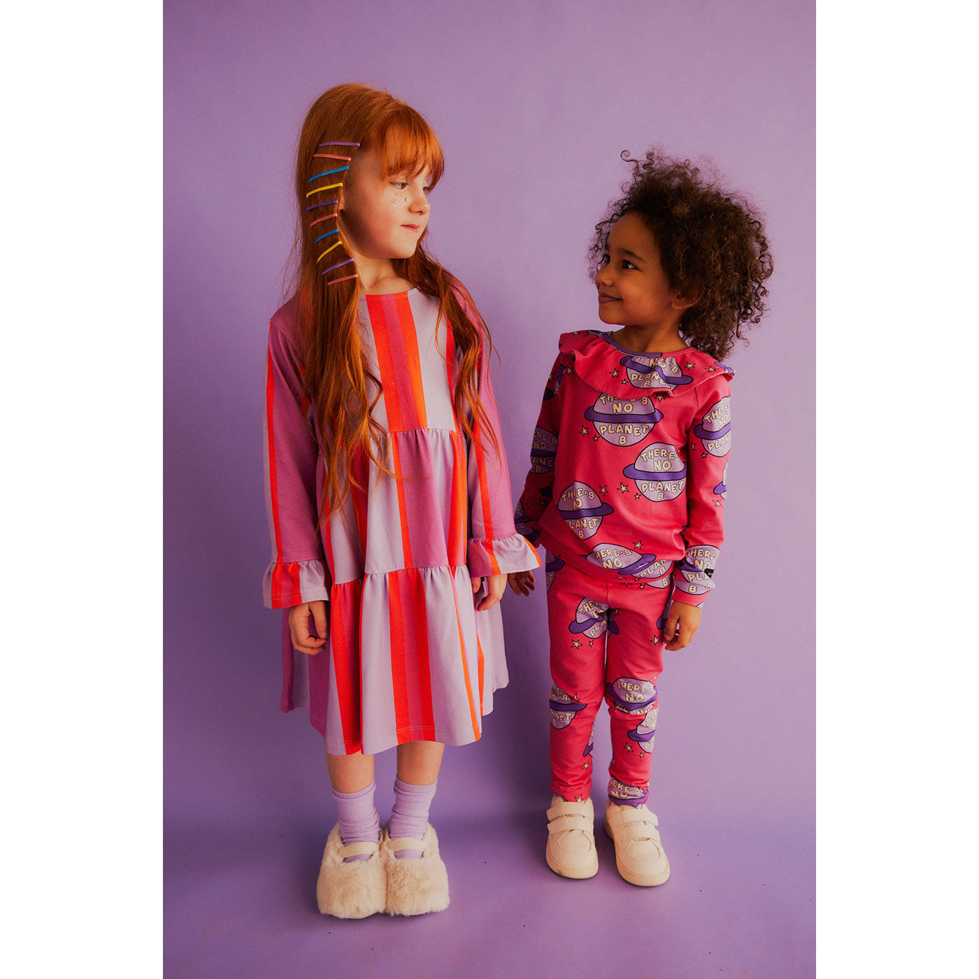 Βρεφική Μακρυμάνικη Μπλούζα Planet Pink