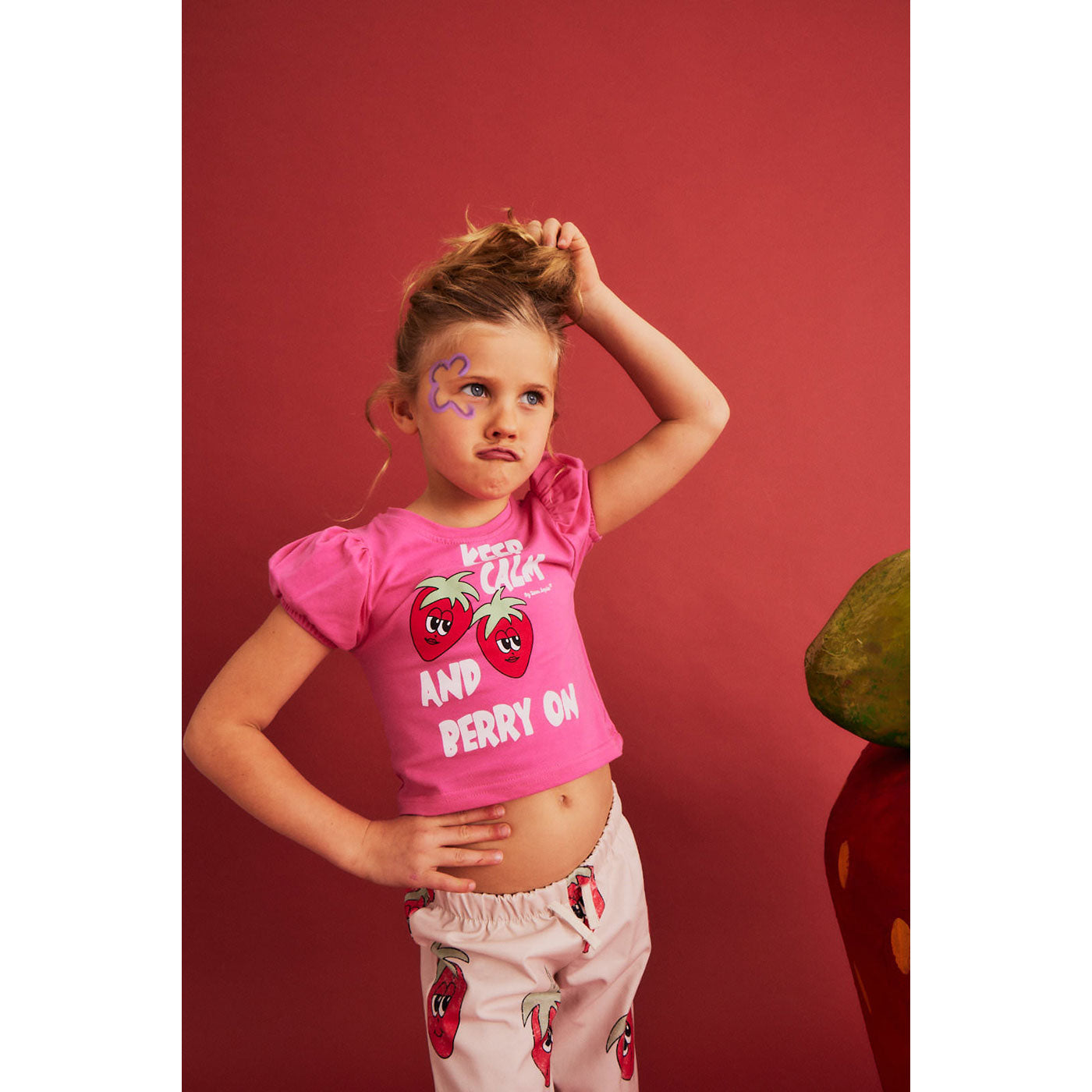 Παιδικό Μπλούζα Crop Top Strawberry