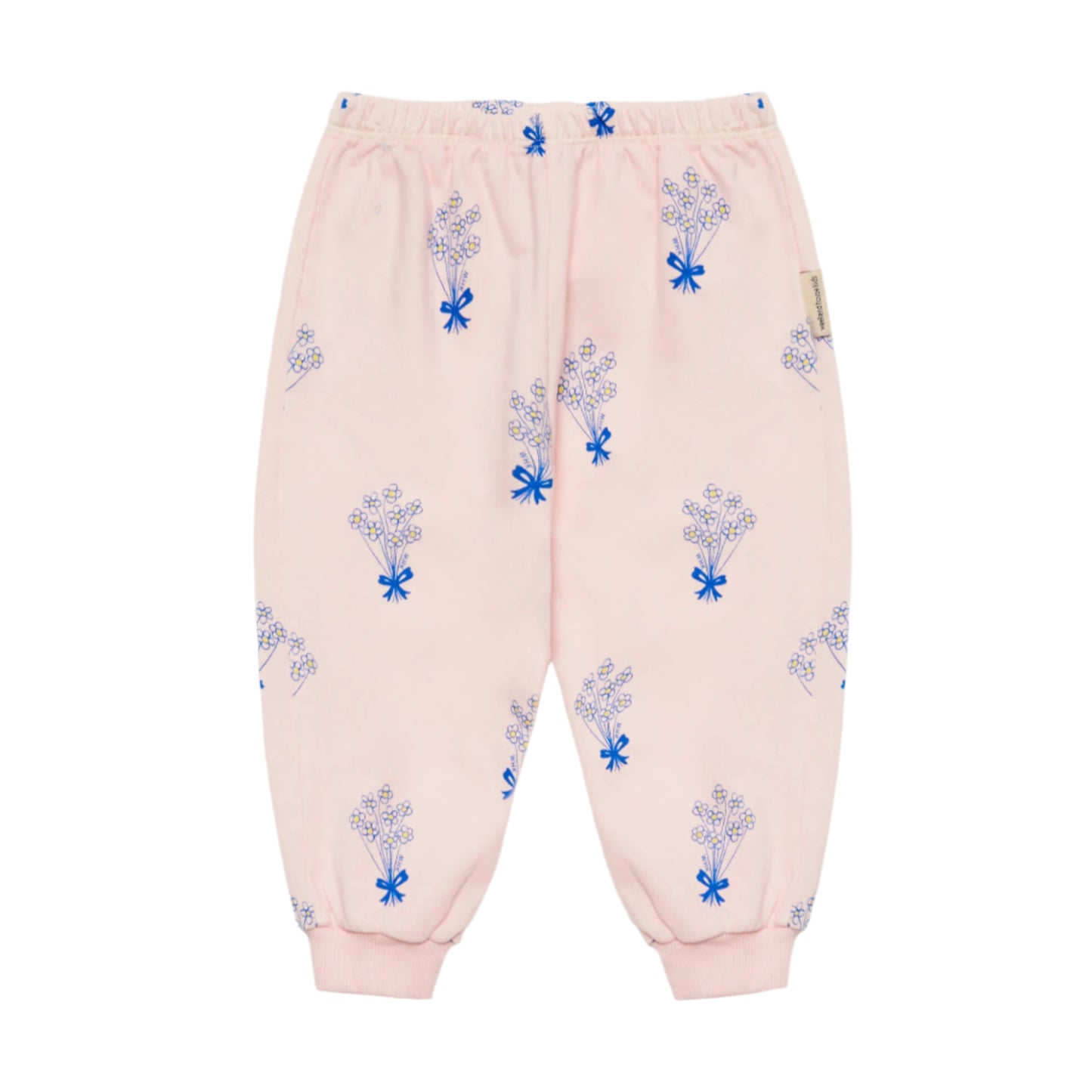 52A.WH25071 # Baby Sweatpants Bouquet Pink
