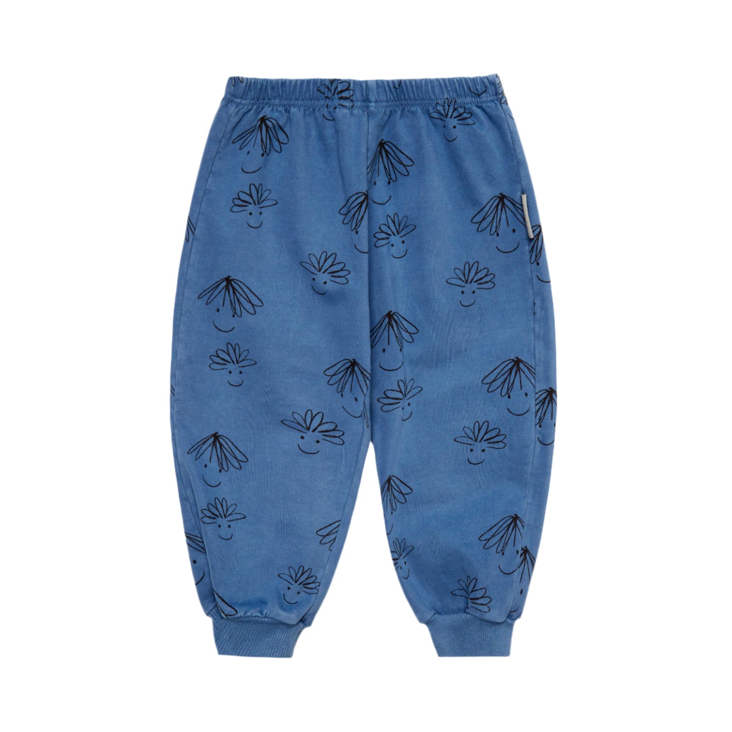 52A.WH25081 # Baby Sweatpants Happy Faces Vintage Blue