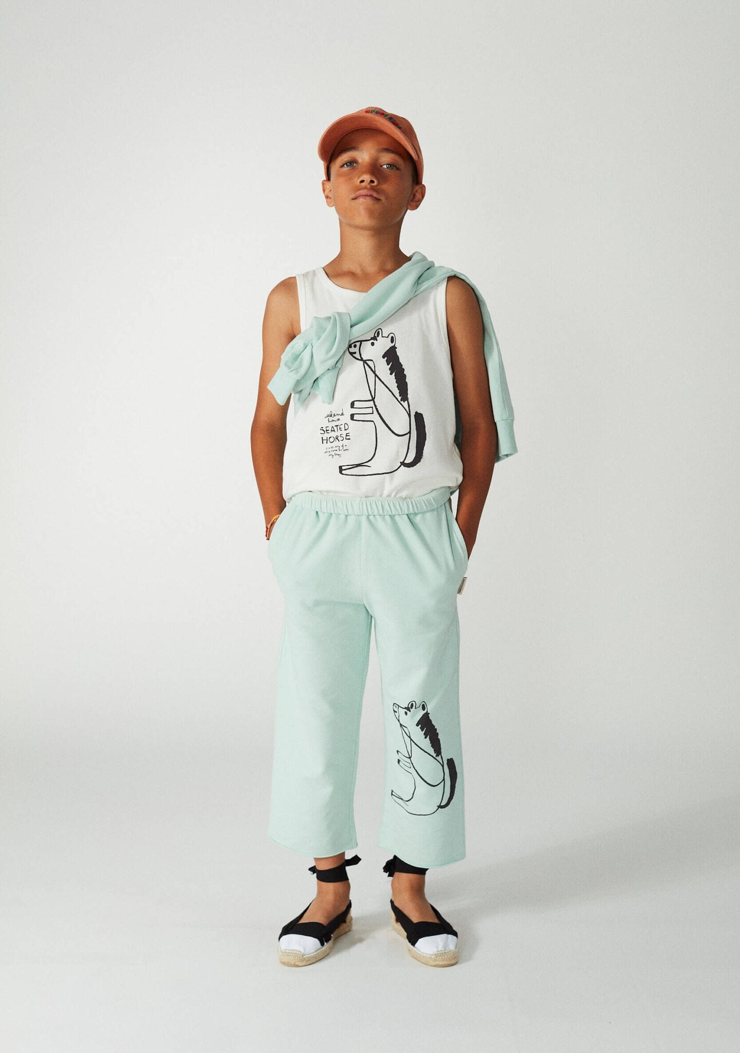 52A.WH25156 # Seated Horse Children's Pants