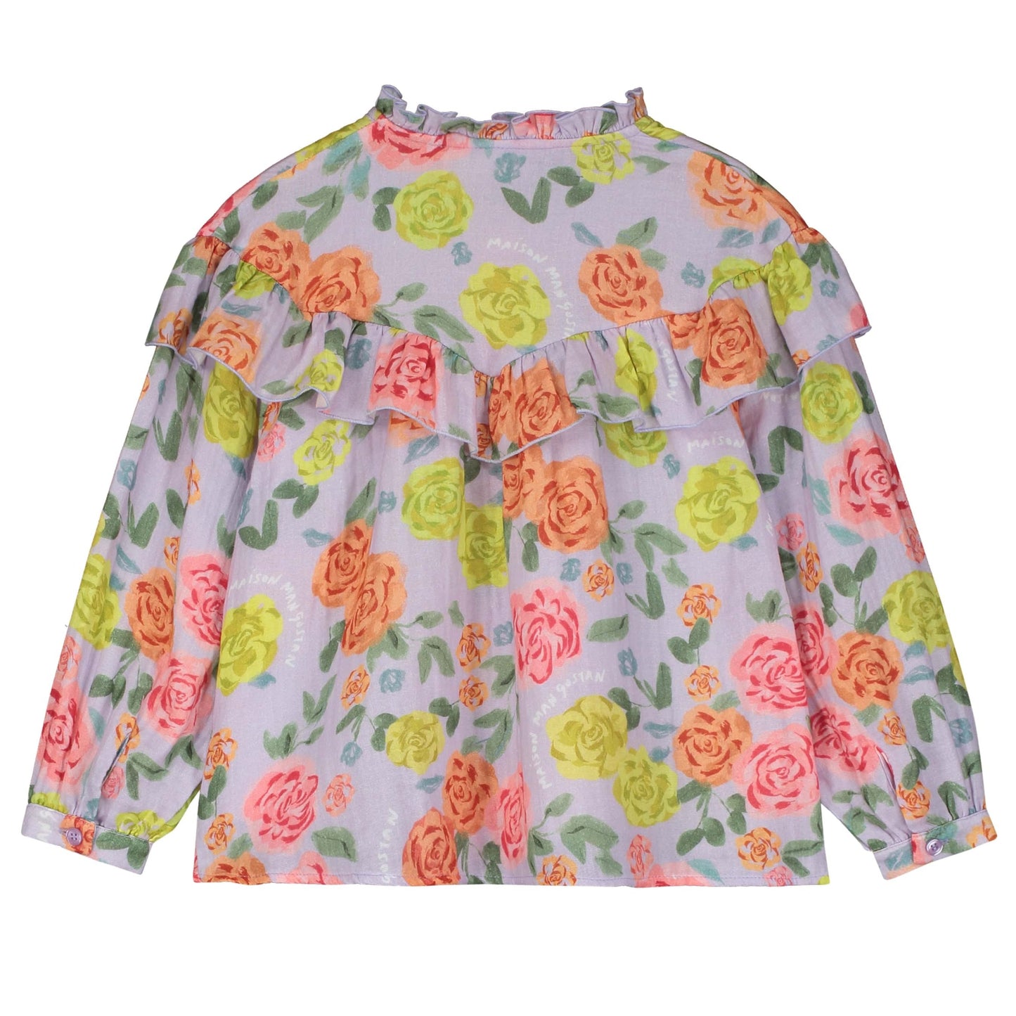 52B.25200049 # Kids Shirt Roses Lilac