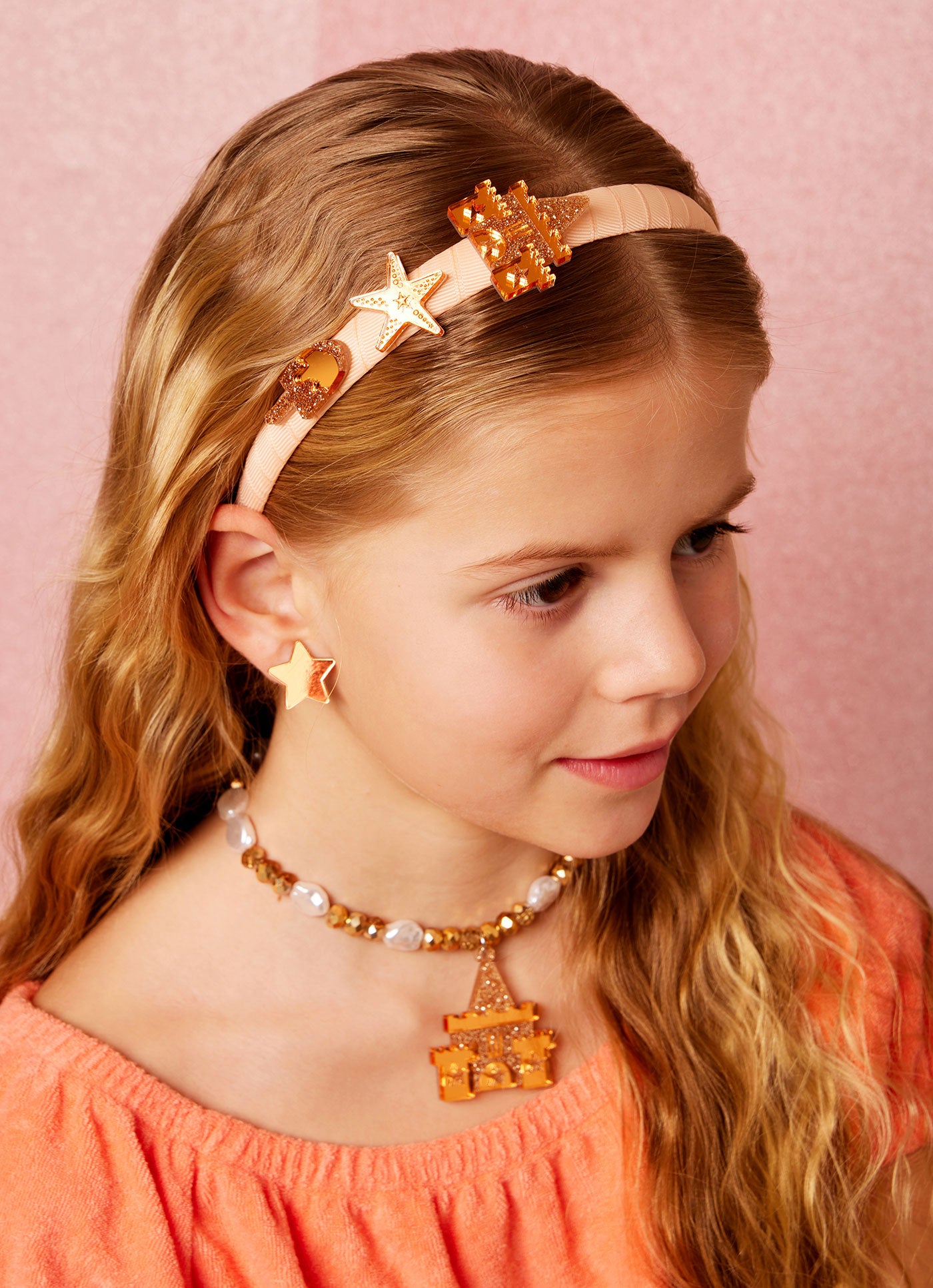 99.NECKSANDCASTLE # Kids Necklace Sand Castle