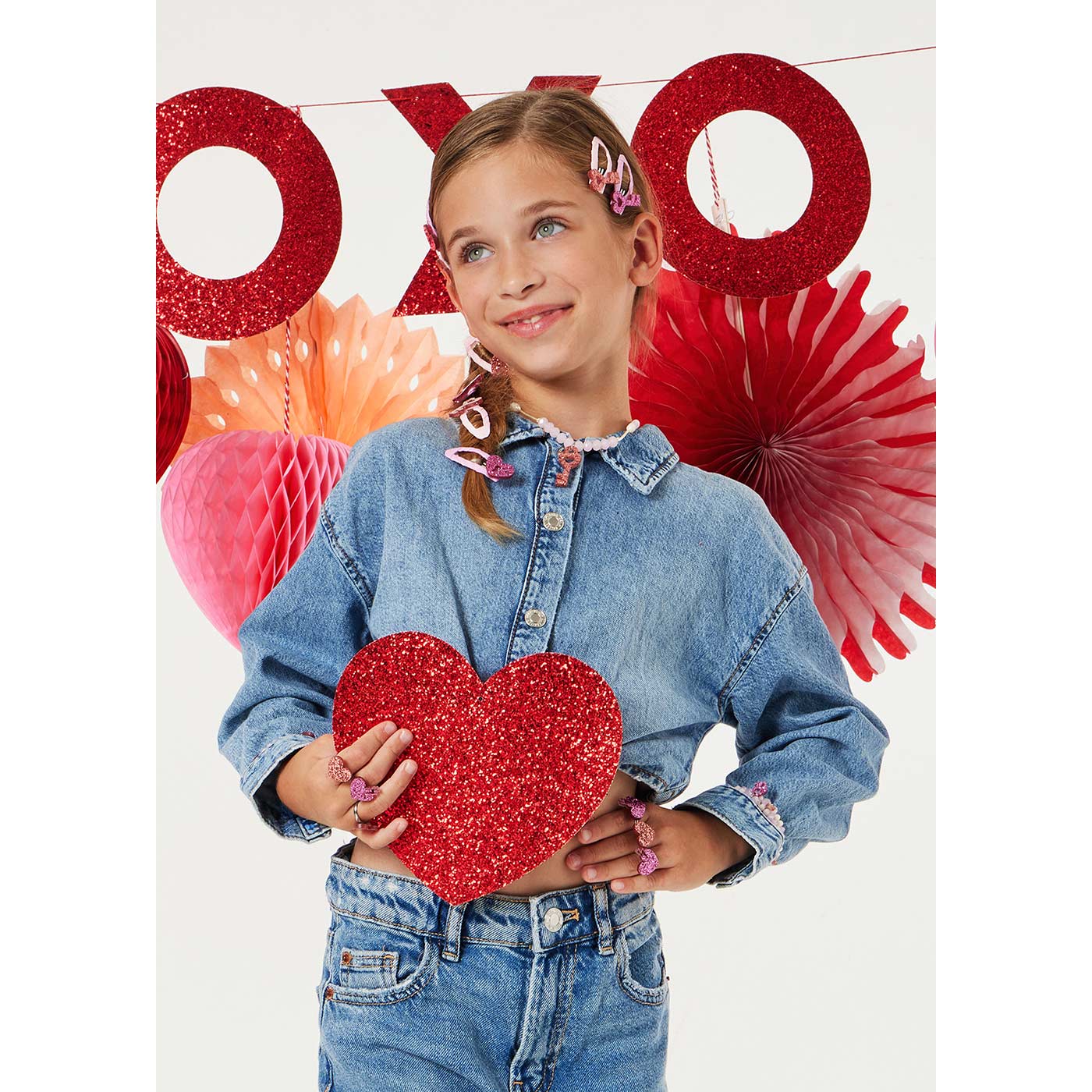 Παιδικά Κλιπς Μαλλιών Love Rose