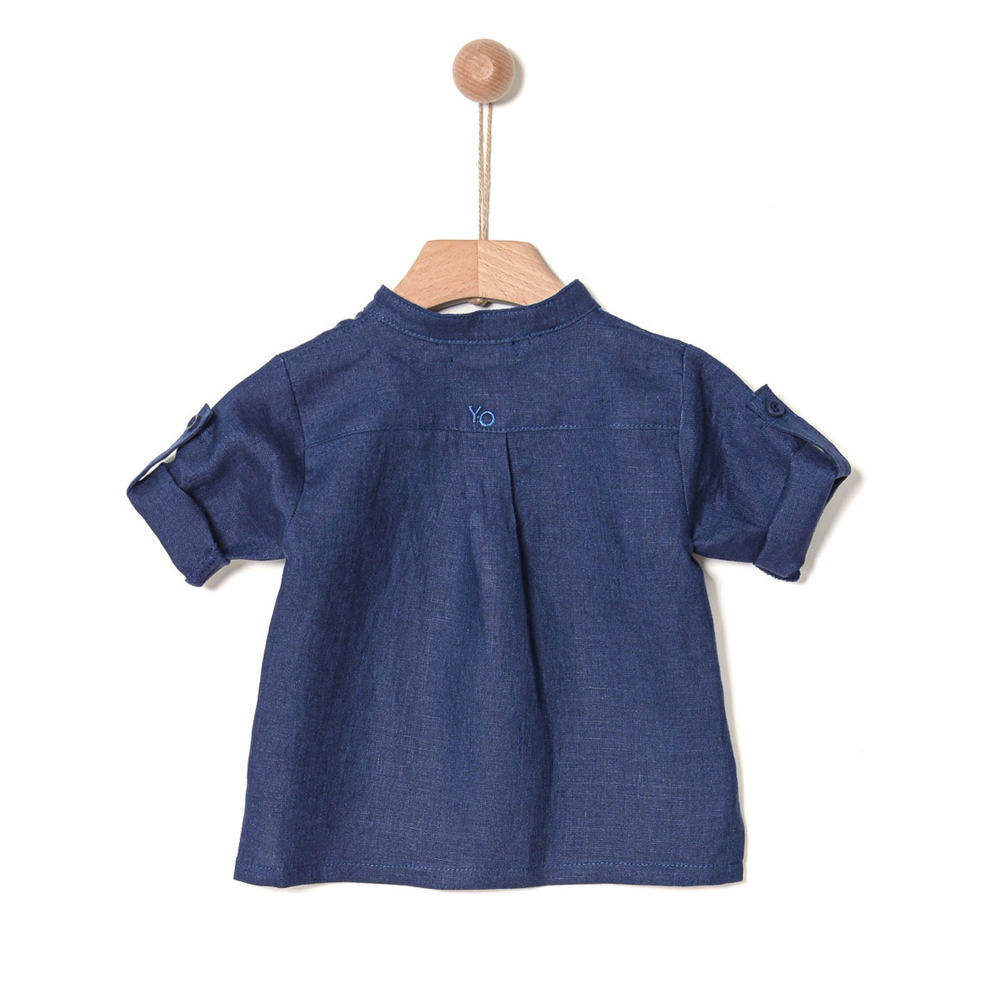 Βρεφικό Λινό Πουκάμισο Μπλε