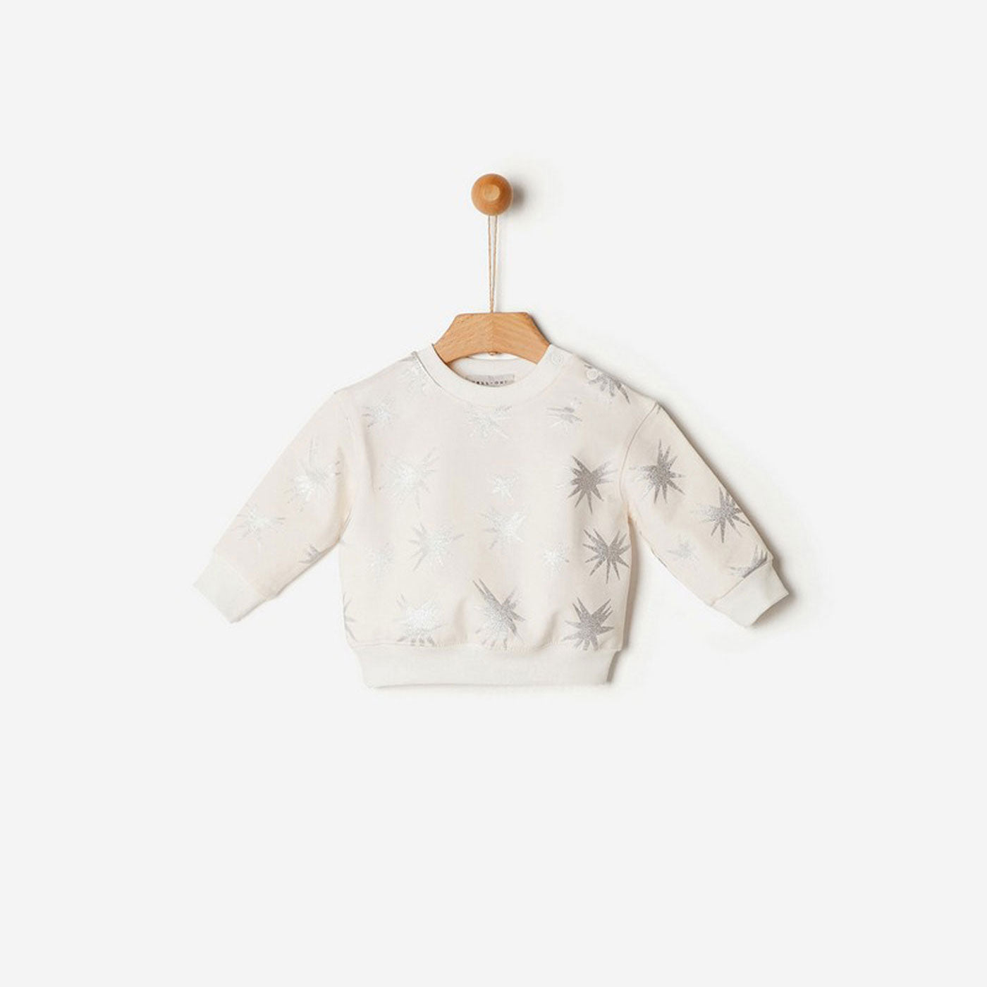 42B.41200335060 # Baby Sweatshirt Stars Foil