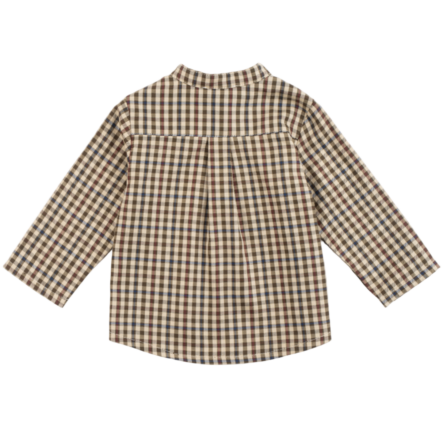 52B.41211320106 # Βρεφικό Καρό Πουκάμισο Polo Khaki