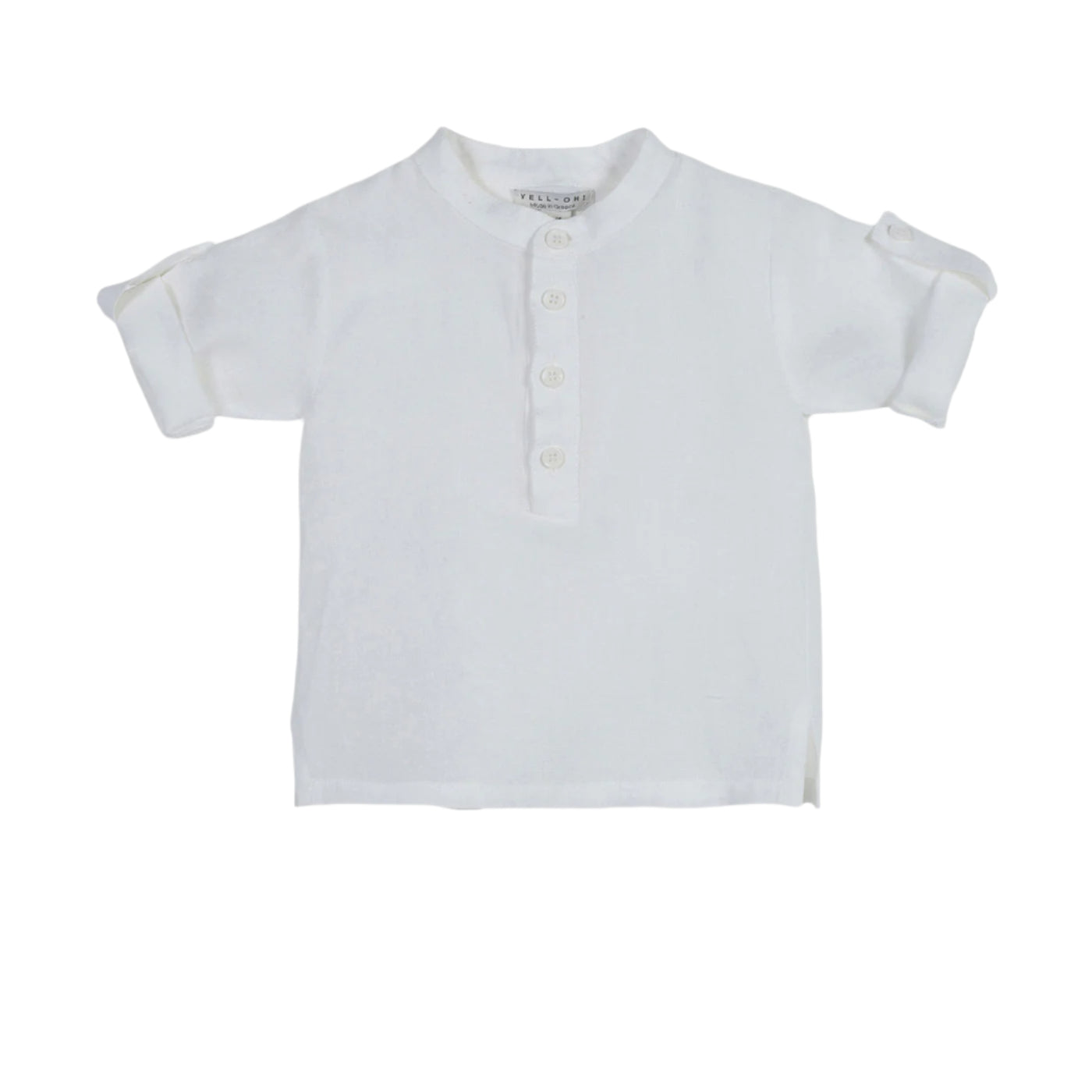 52A.41301120210 # Βρεφική Λινή Τουνίκ Λευκή