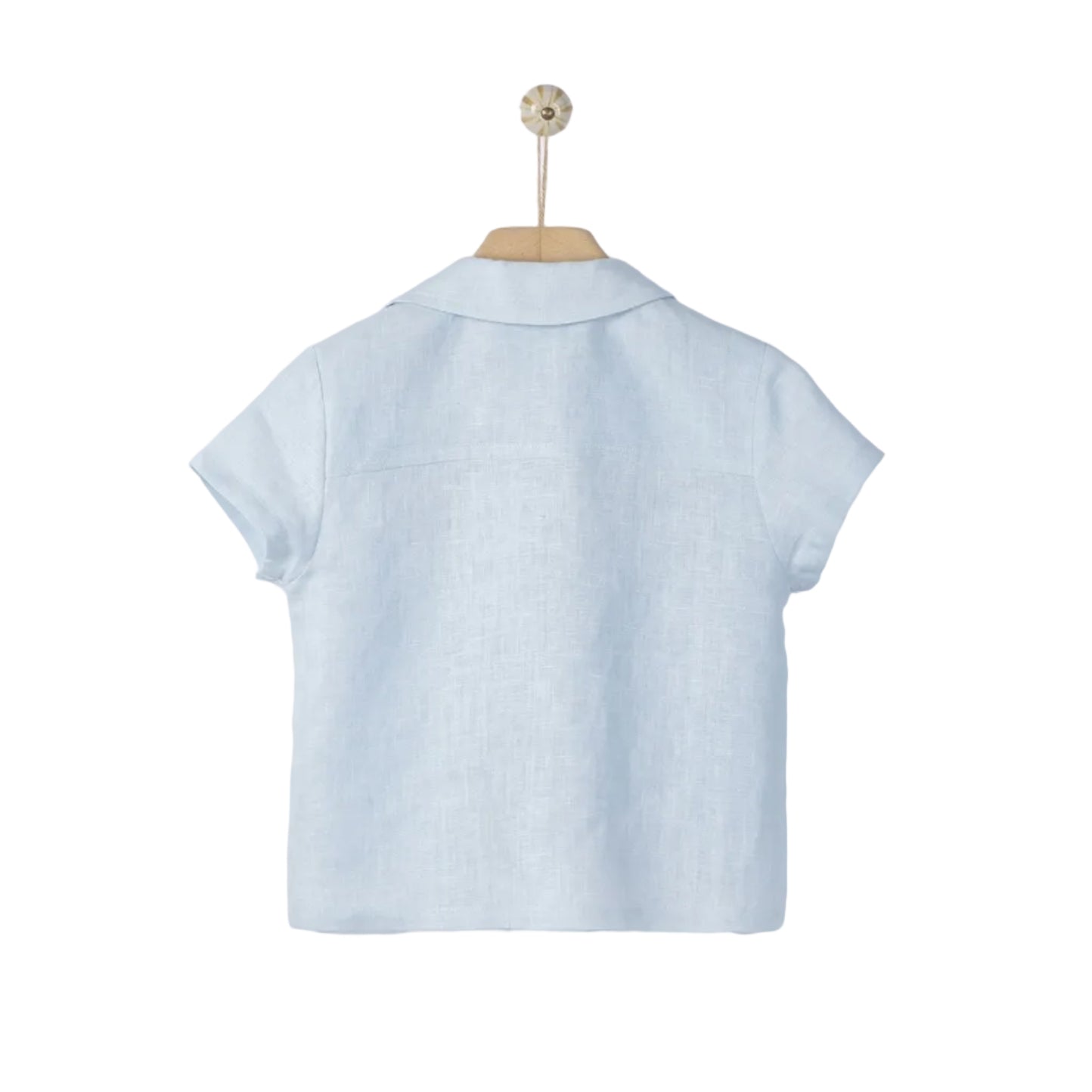 62A.41311123205 # Kids Linen Shirt Hermes Aether Blue