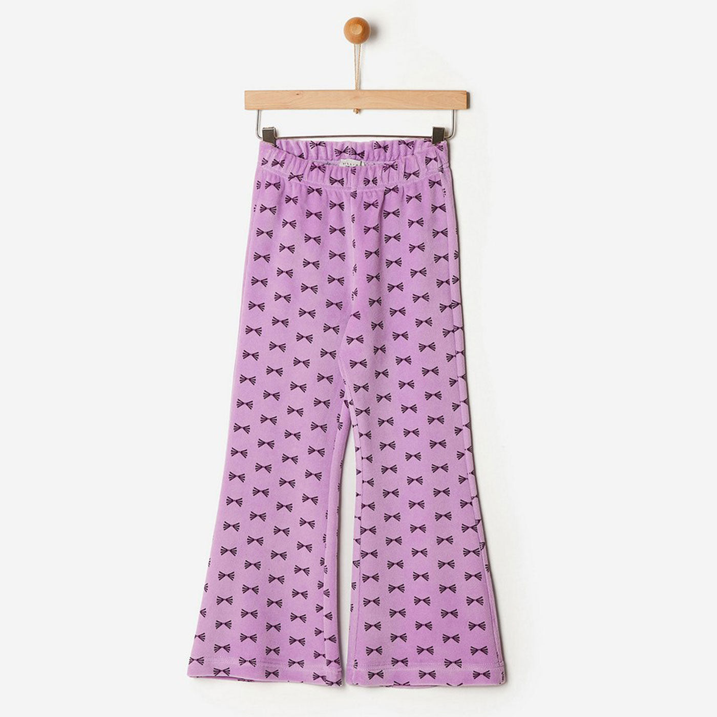 42B.42200148021 # Kids Velvet Flared Trousers Bows