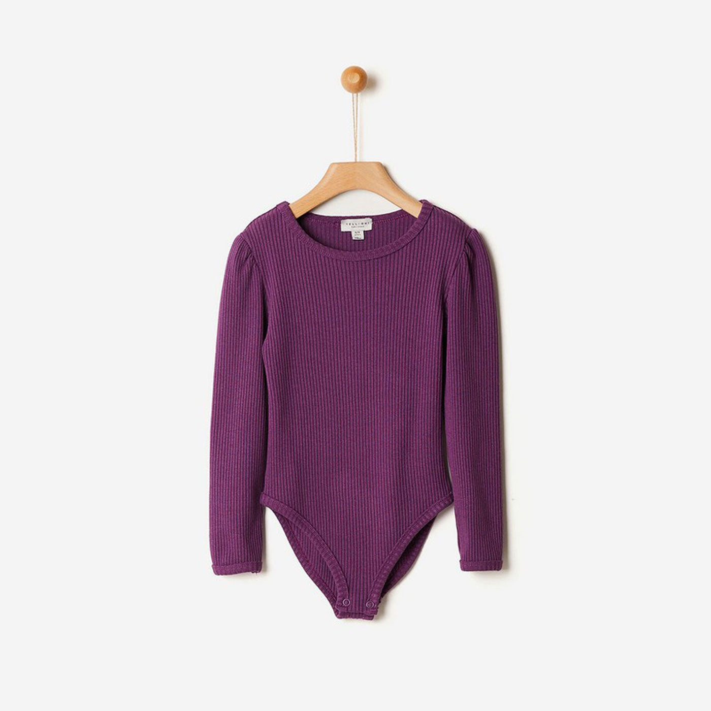 42B.42200158001 # Kids Longsleeve Bodysuit Ribbed Purple Passion