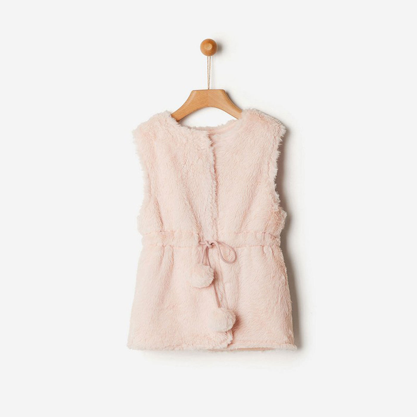 42B.42200234019 # Kids Faux Fur Vest Peach Blush