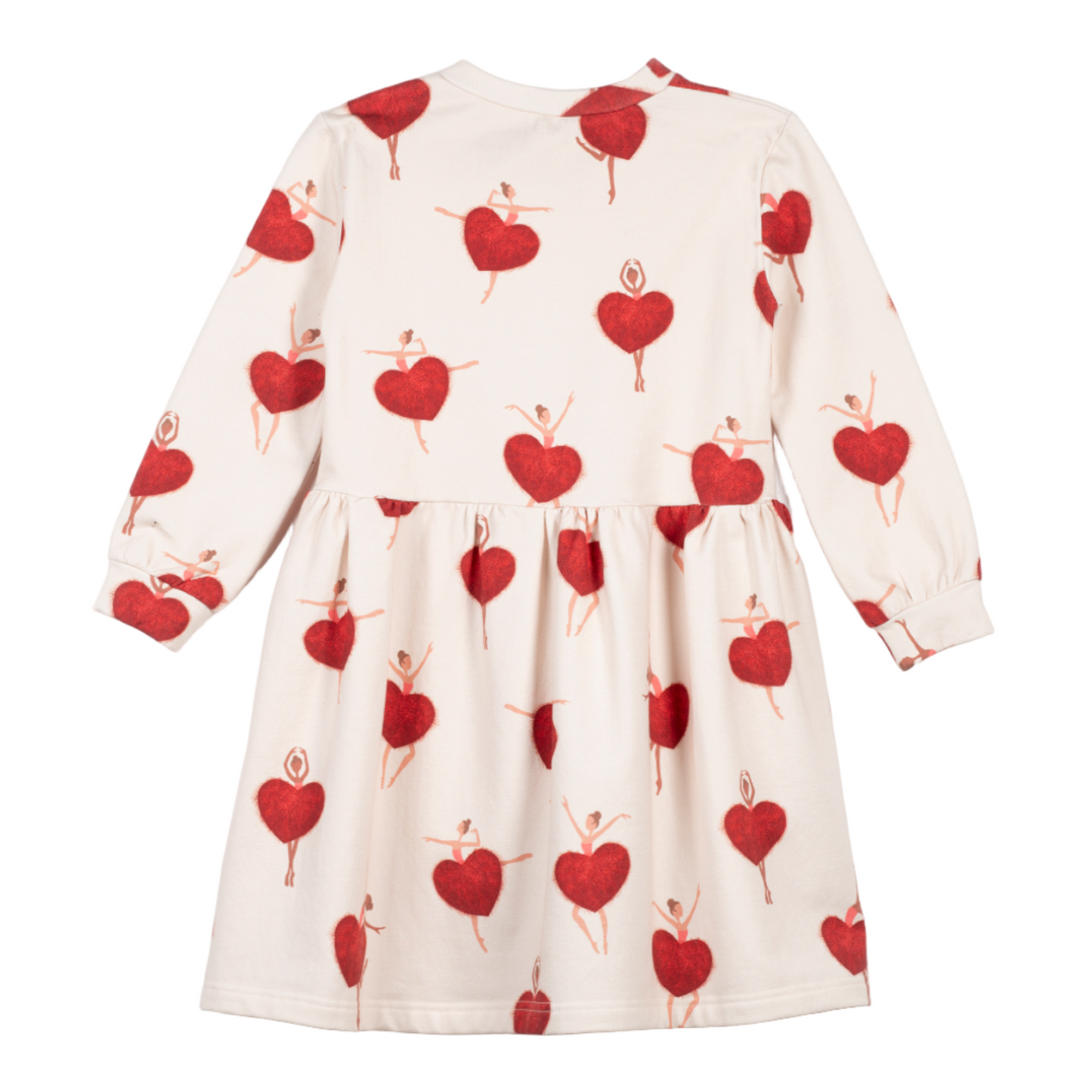 52B.42210241009 # Kids Sweatdress Ballerina Hearts