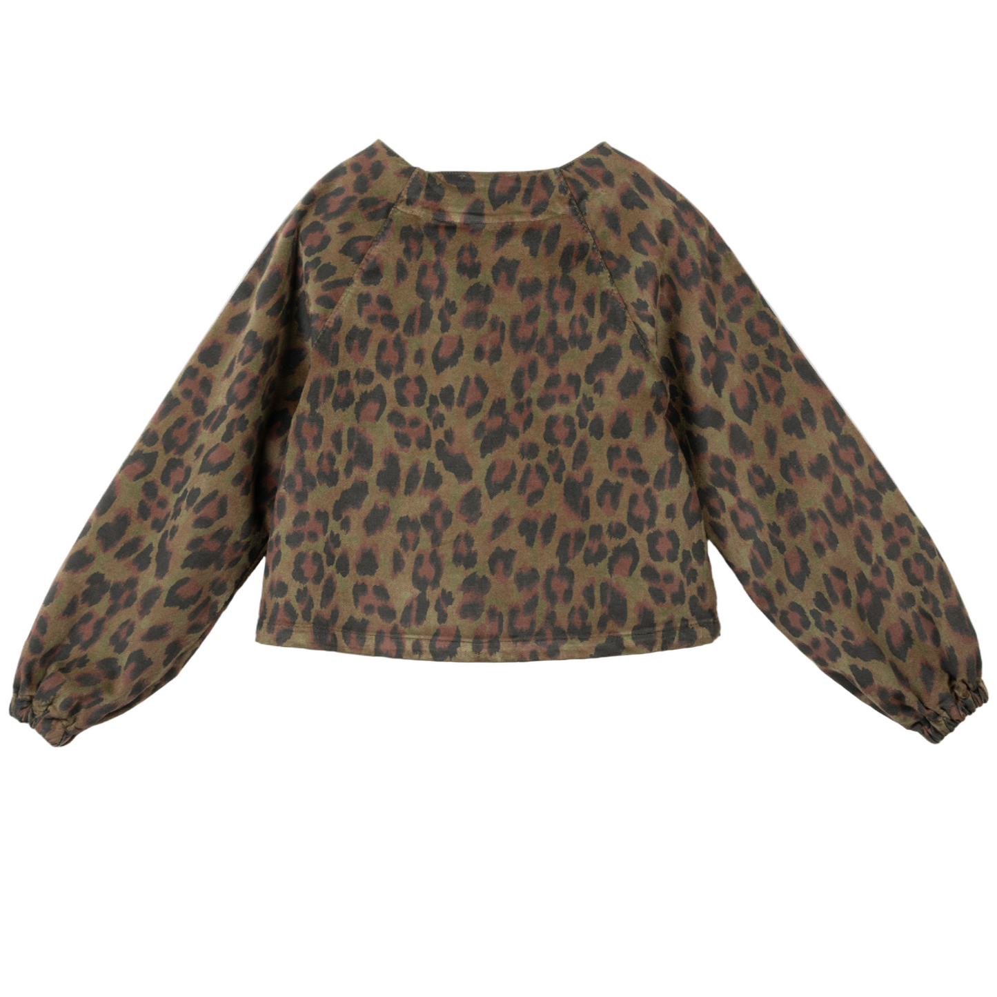 52B.42210320036 # Κιδσ Long-Sleeved Blouse with Bow Tie Leopard