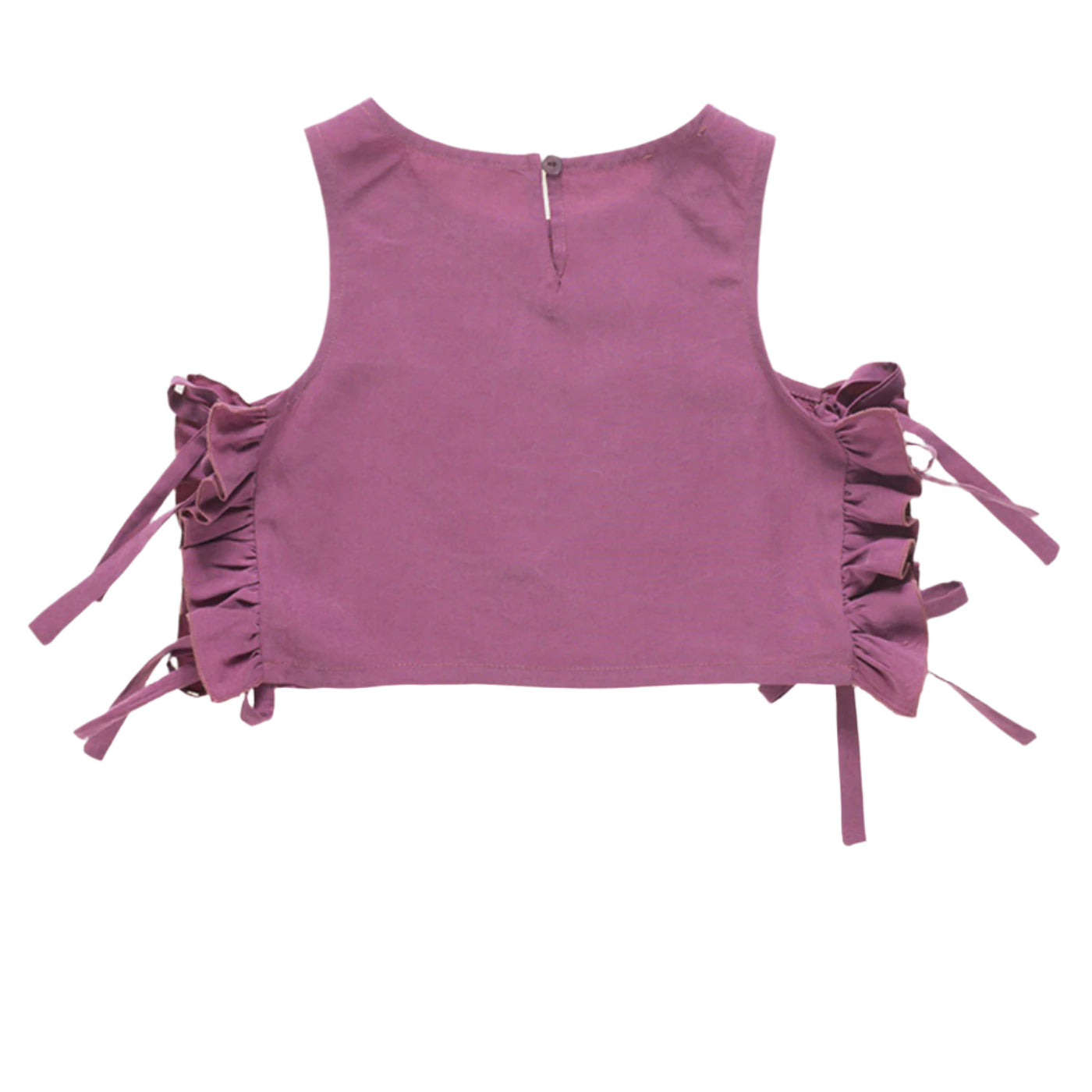 52A.42300220073 # Παιδικό Κροπ Τοπ με Φιόγκους Μωβ