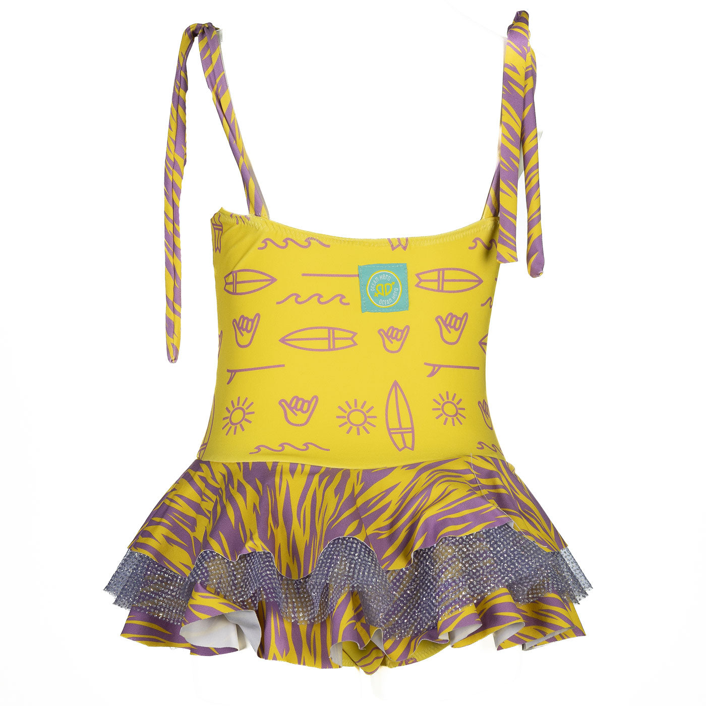 52A.CORALTUTU_SURFYEL # Παιδικό Ολόσωμο Μαγιώ Coral Surf Yellow