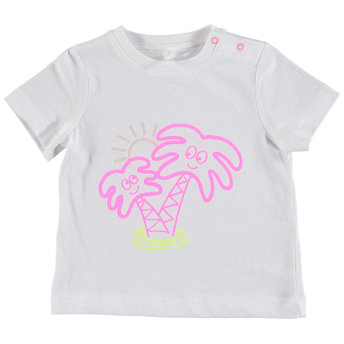 Βρεφική Μπλούζα T-Shirt Pink Palm