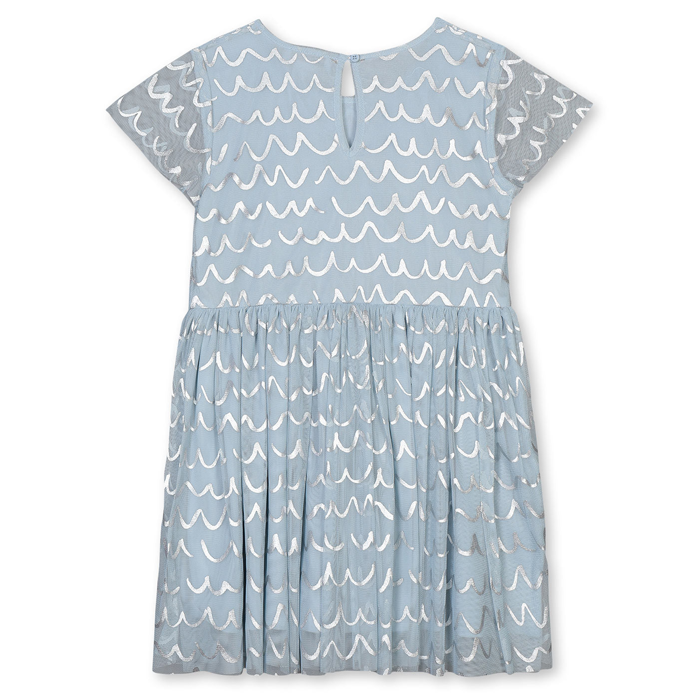 Παιδικό Τούλινο Φόρεμα με Μεταλλικό Τύπωμα