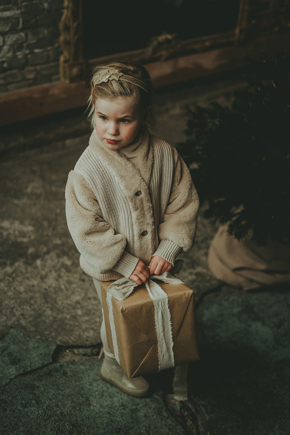 Παιδική Κορδέλα Μαλλιών Starry Champagne Metallic