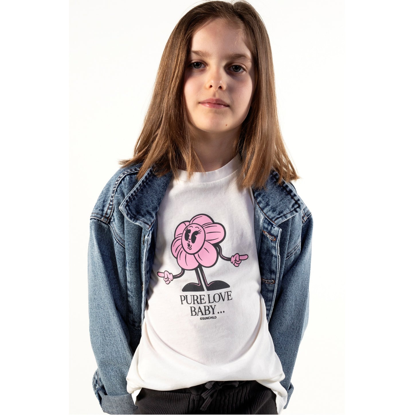 62A.PURE LOVE_3016_MILK # Kids T-Shirt Pure Love Milk