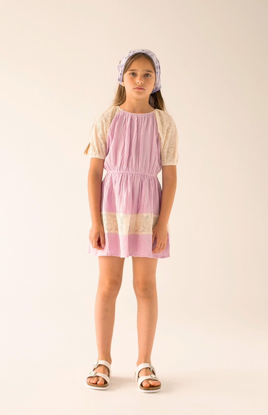 Παιδικό Φόρεμα Chiara Lilac Crinkle