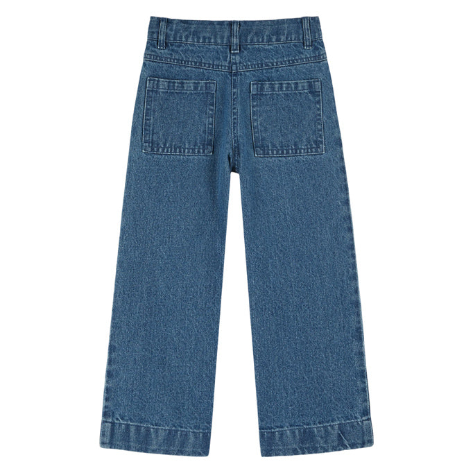 Παιδικό Τζιν Παντελόνι με Λουλούδια