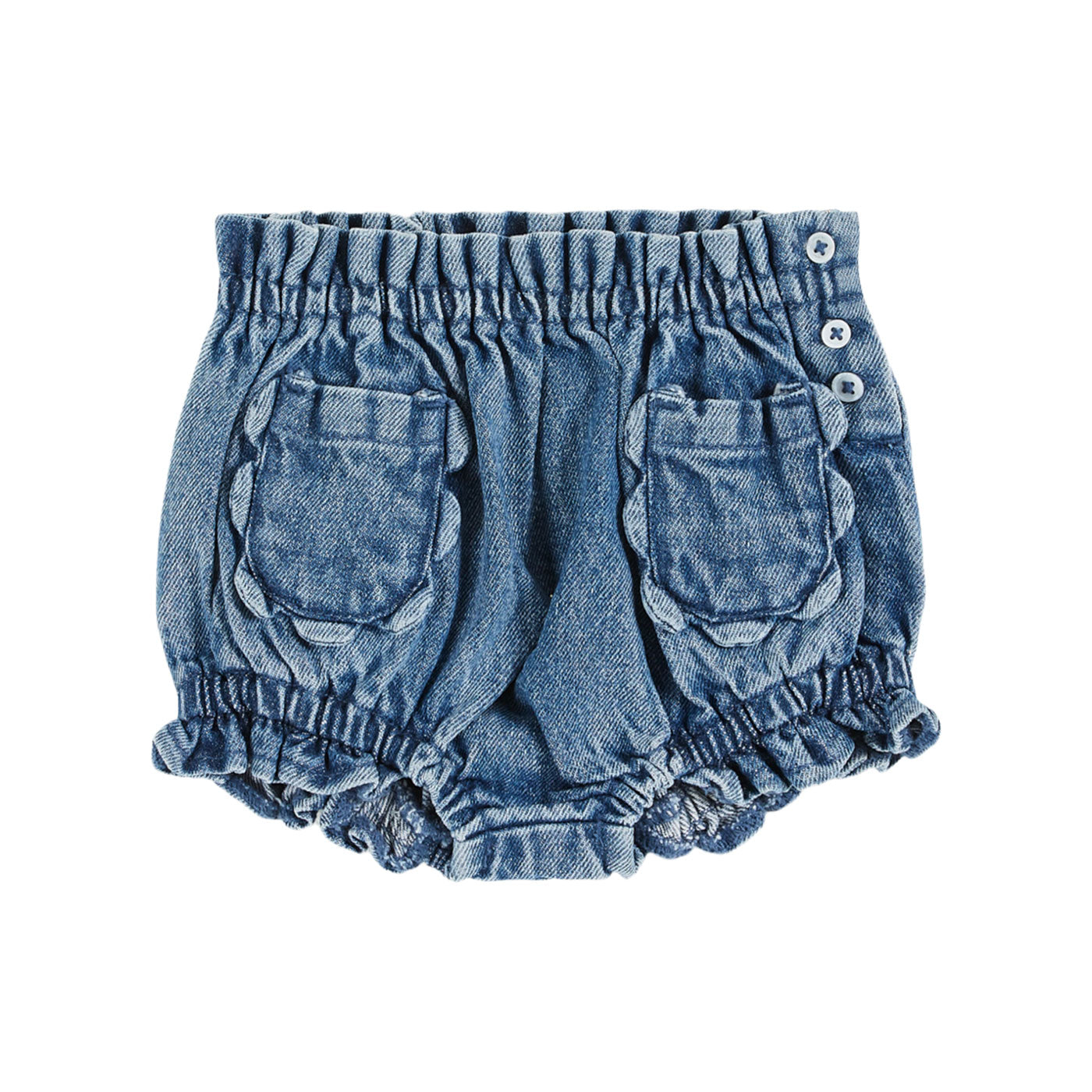 52A.AB068_DENIM # Βρεφική Φουφούλα Fleurs