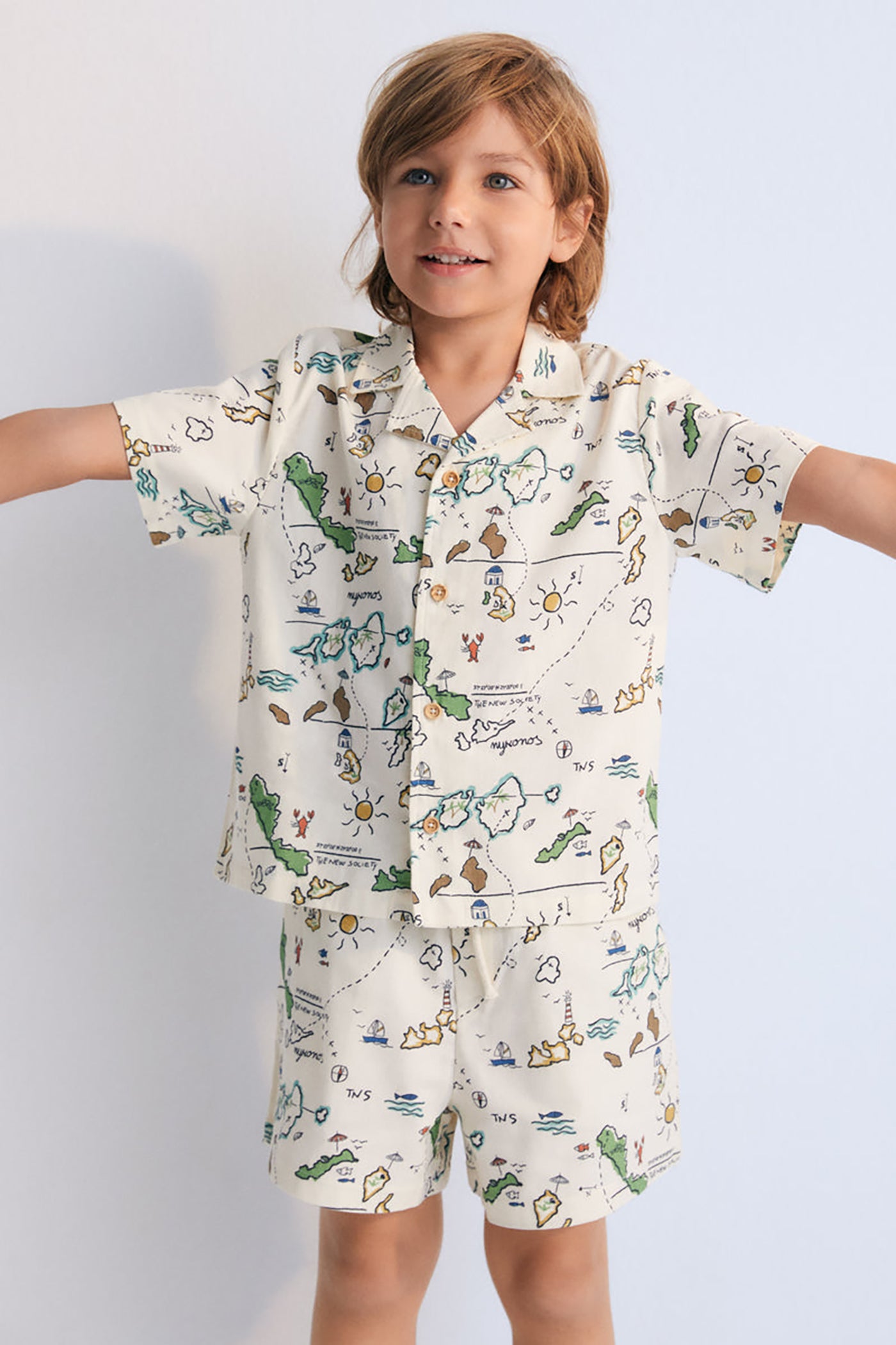 52A.S25KBE1J4 # Παιδική Βερμούδα Arkoi Map