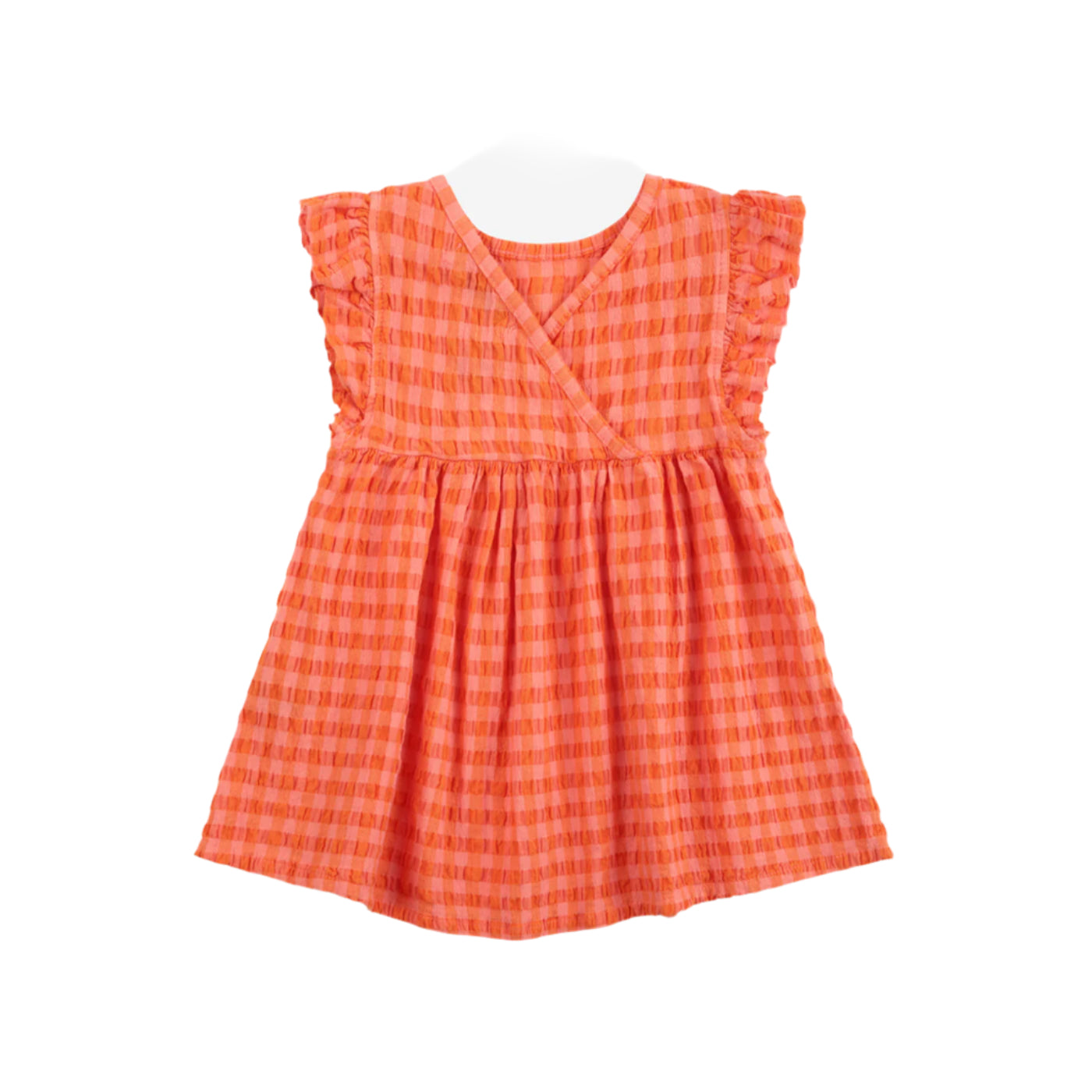 52A.B125AB080_851 # Βρεφικό Φόρεμα Vichy Orange