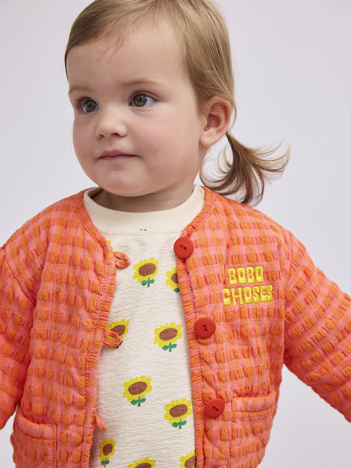 52A.B125AB093_661 # Baby Light Jacket Vichy Orange