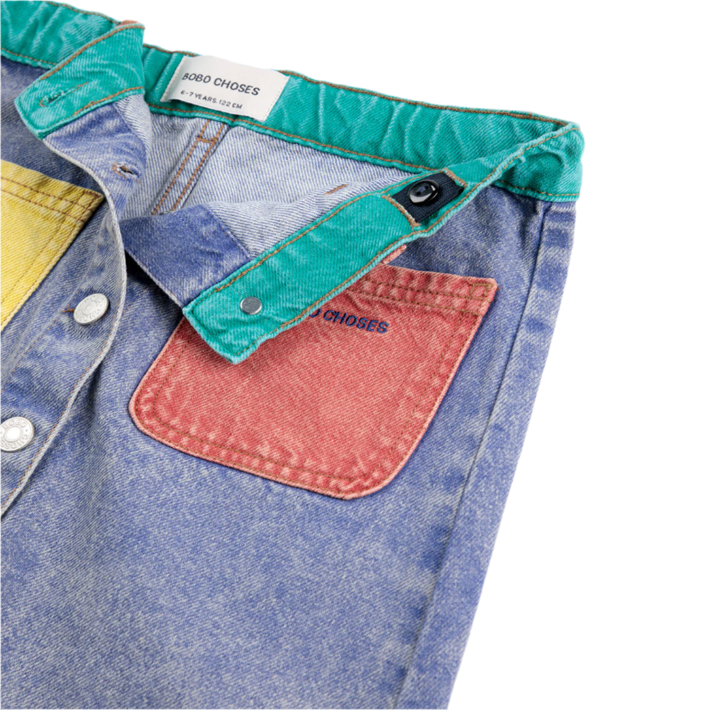 52A.B125AC072_991 # Παιδική Φούστα Τζιν Color Block