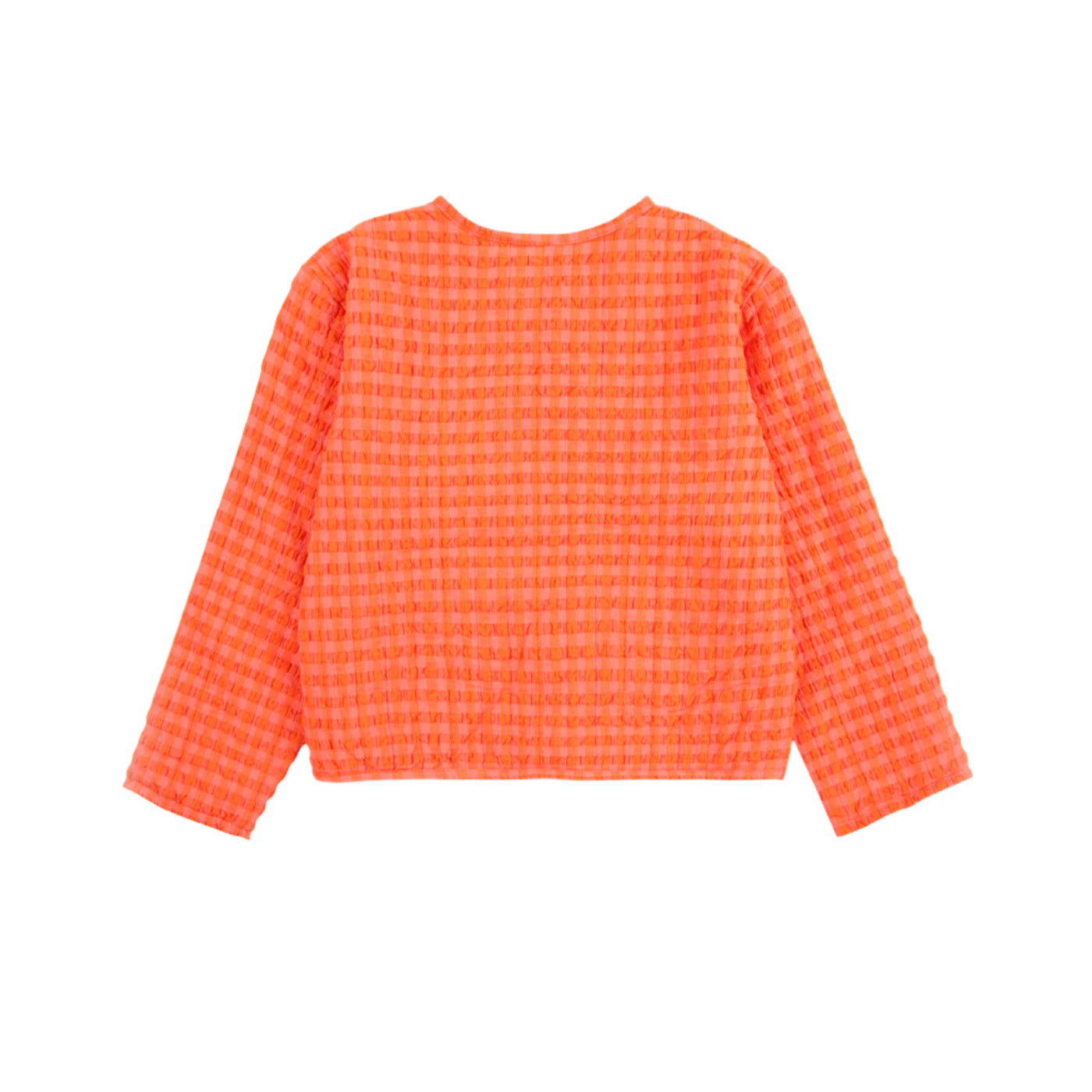 52A.B125AC107_661 # Παιδικό Καρό Μπουφάν Vichy Orange