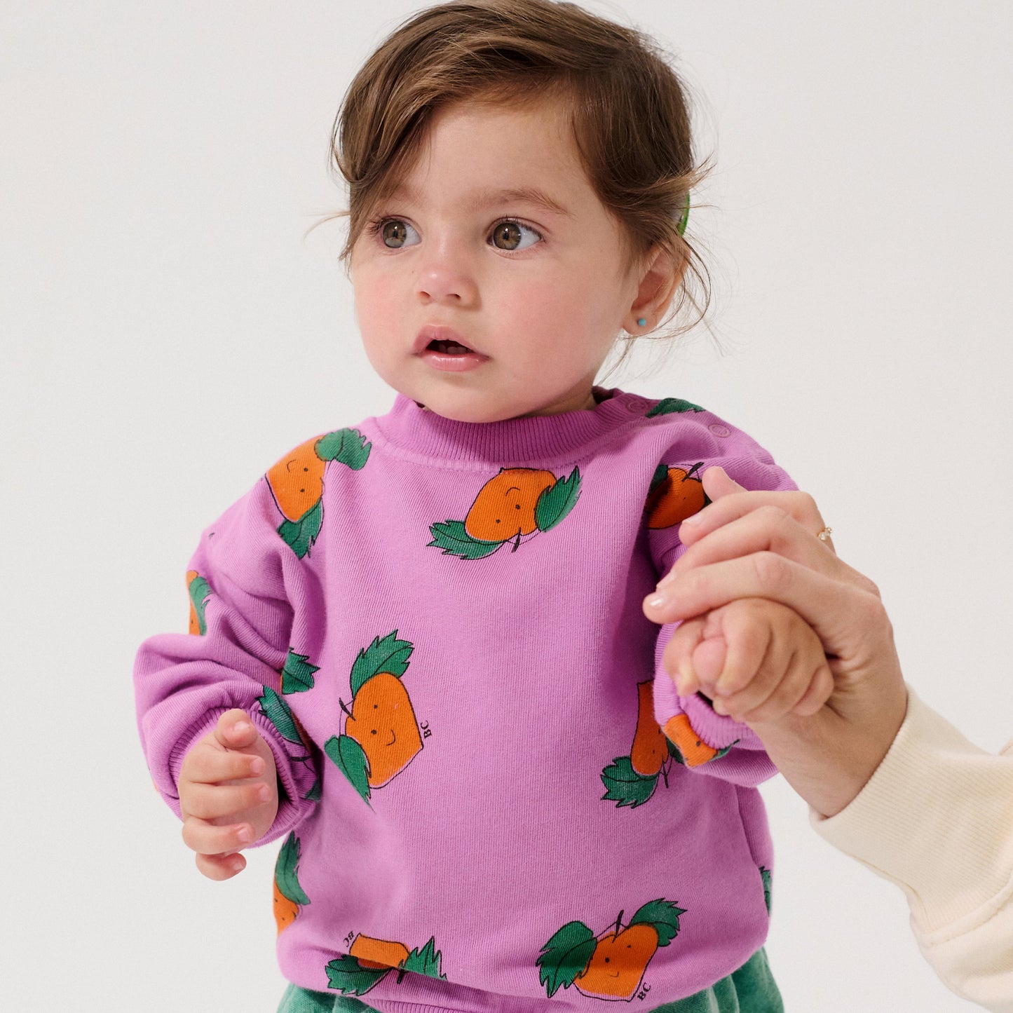 62A.B126AB043_561 # Βρεφική Μπλούζα Φούτερ Tangerine All Over