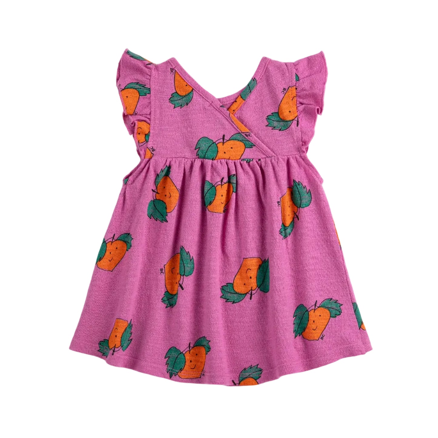 62A.B126AB087_561 # Βρεφικό Κοντομάνικο Φόρεμα Tangerine All Over