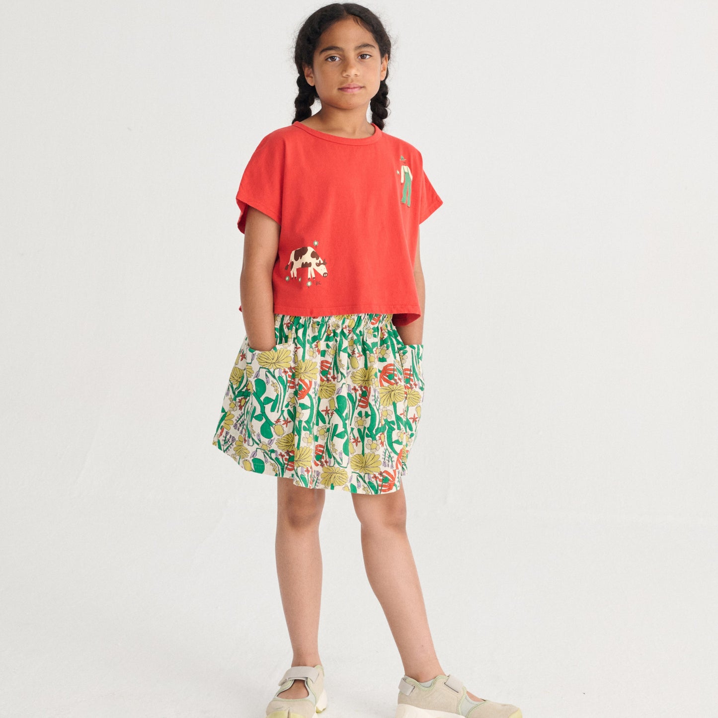 62A.B126AC024_611 # Παιδική Μπλούζα T-Shirt Cropped Farm Adventure