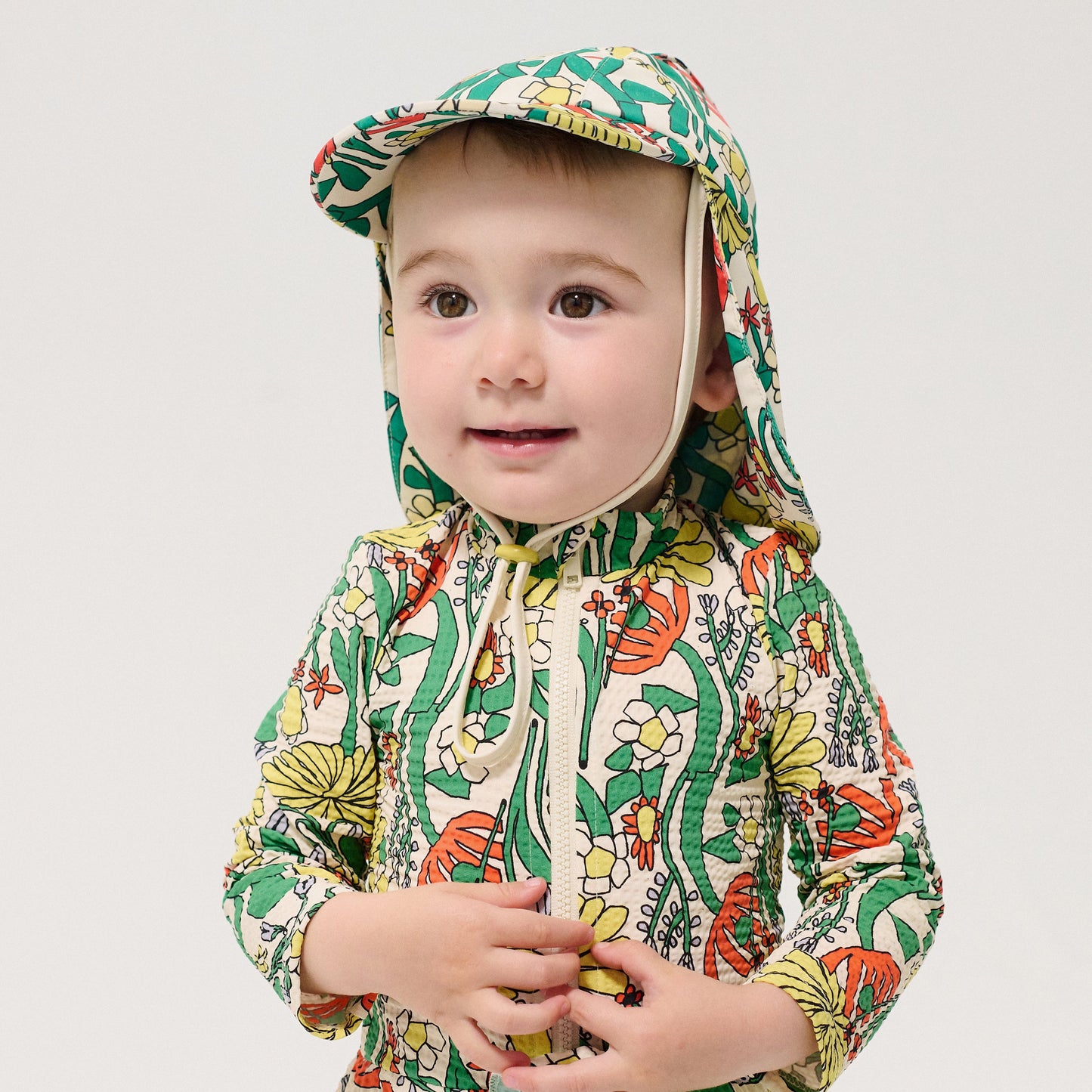 62A.B126AH012_991 # Βρεφικό Καπέλο για την Θάλασσα Color Herbalist