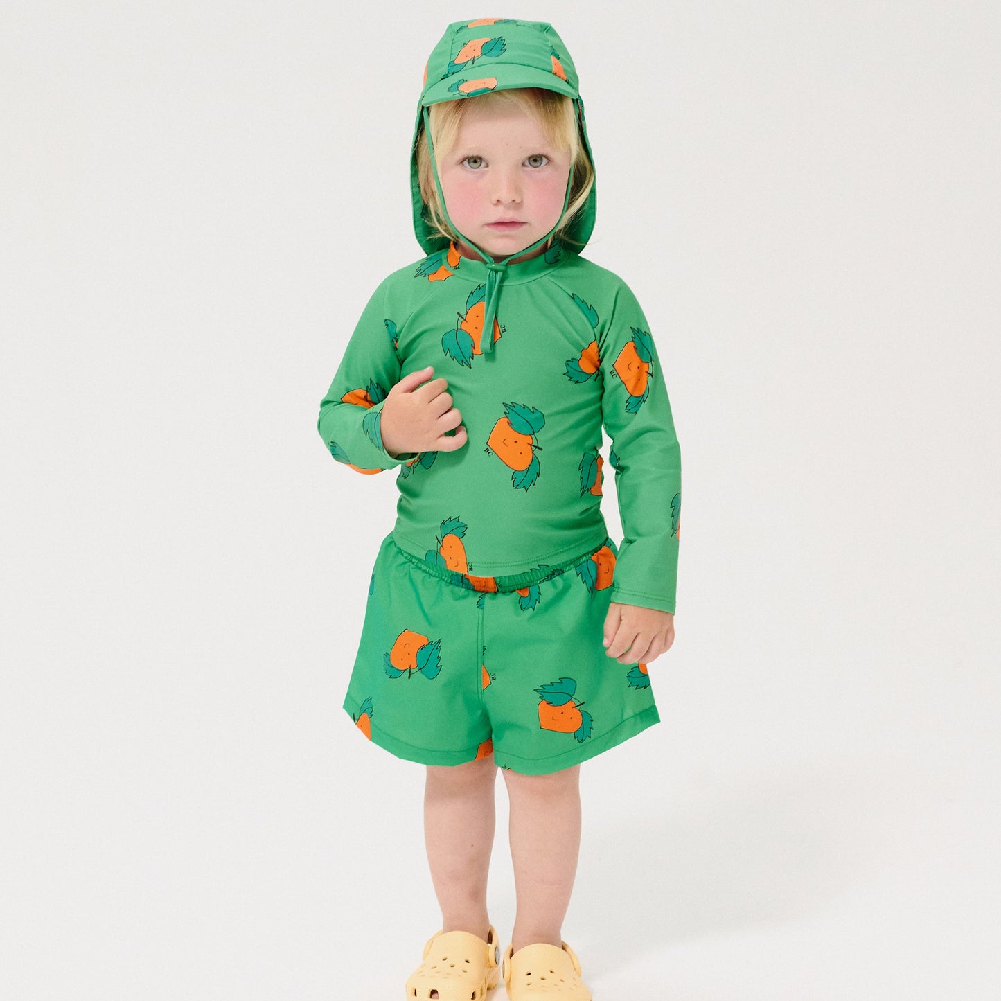 62A.B126AH013_311 # Βρεφικό Καπέλο για την Θάλασσα Tangerine