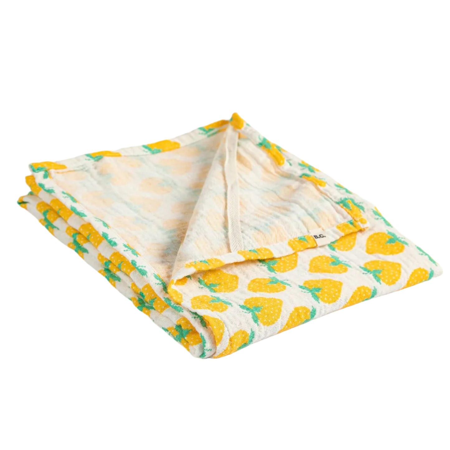 62A.B126AH040_199 # Βρεφική Μουσελίνα Yellow Strawberry