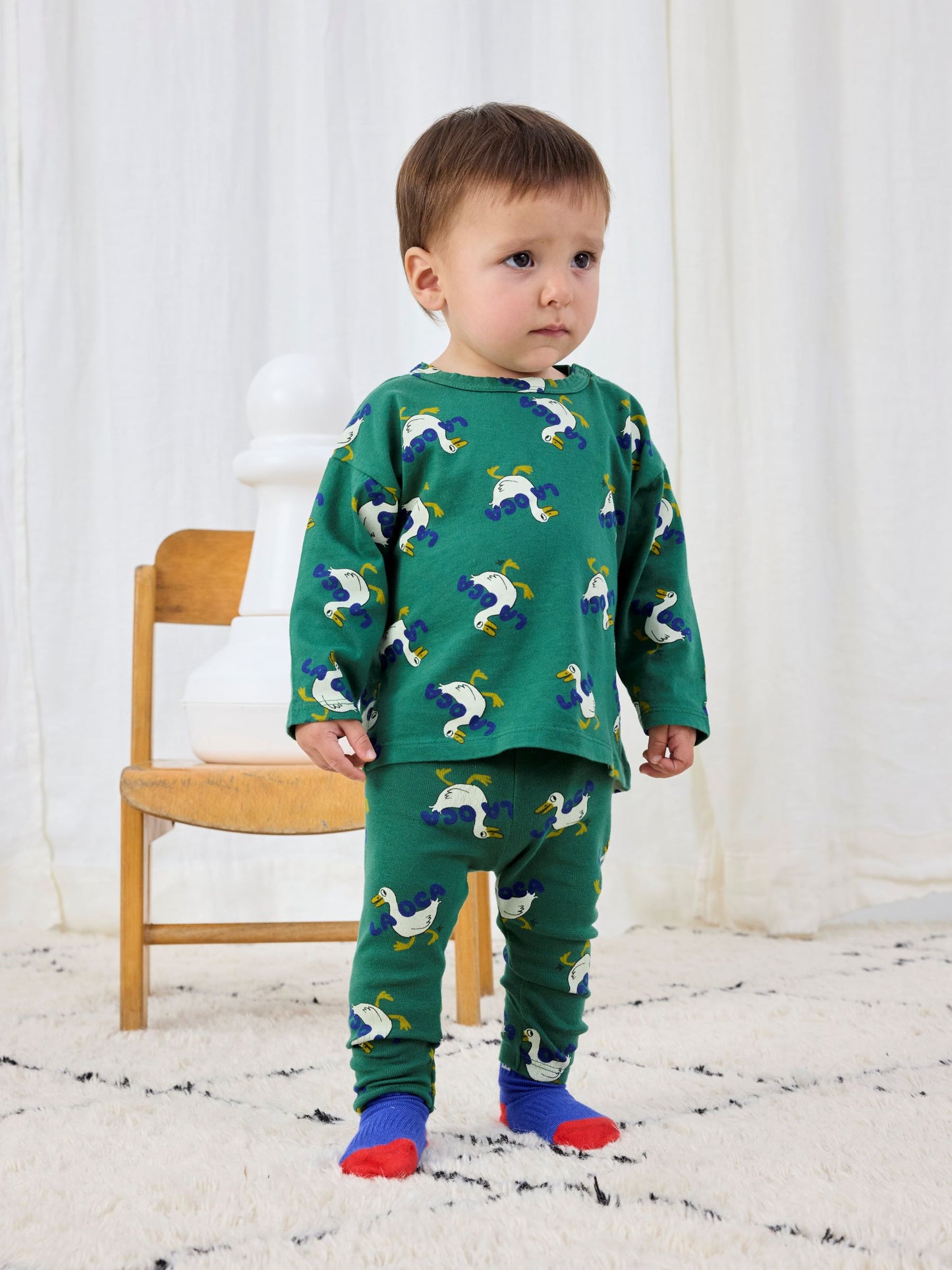 52B.B225AB037_311 # Baby Long Sleeve T-Shirt La Oca Green
