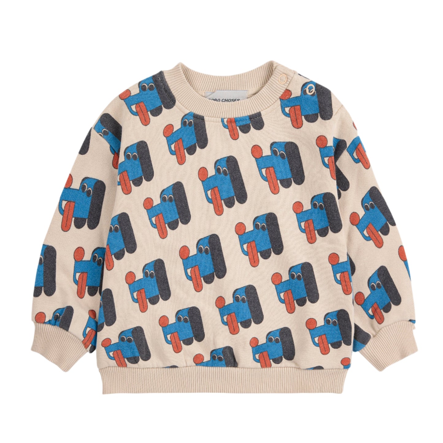 52B.B225AB052_199 # Βρεφική Μπλούζα Φούτερ Doggy Mate All Over