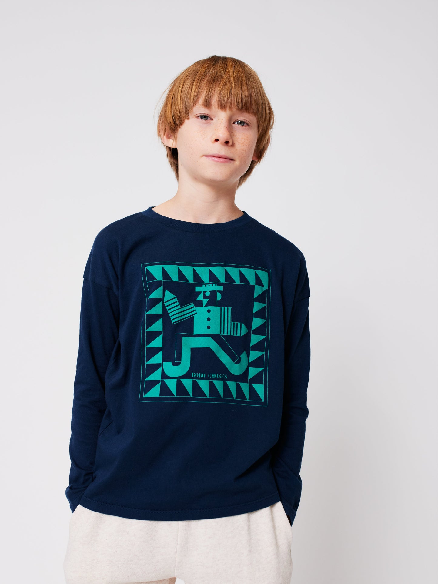 52B.B225AC013_401 # Kids Long Sleeve T-Shirt Mr Pencil