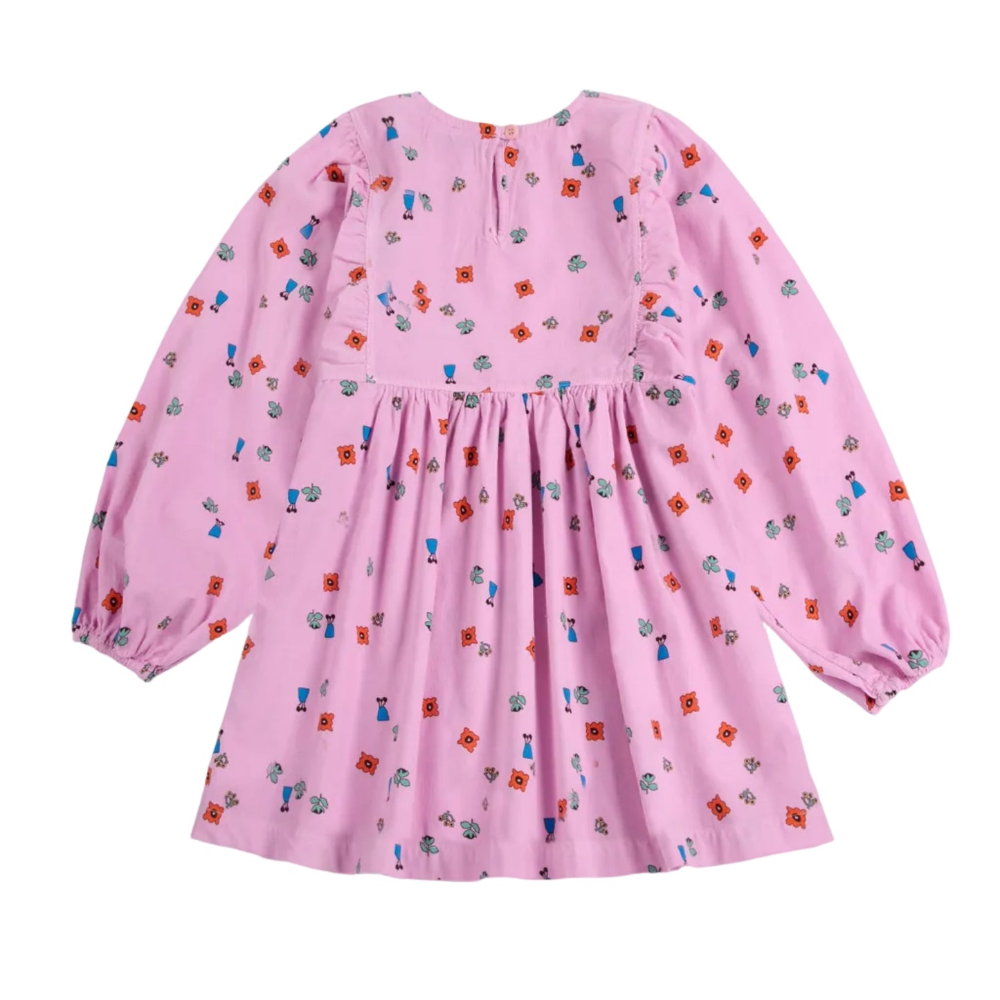 62B.B226AB122_661 # Βρεφικό Μακρυμάνικο Φόρεμα Blossom Pink