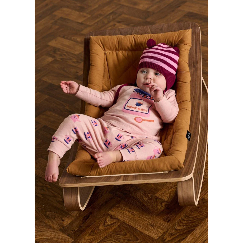 Βρεφικό Σκουφί με Αυτάκια Pomegranite